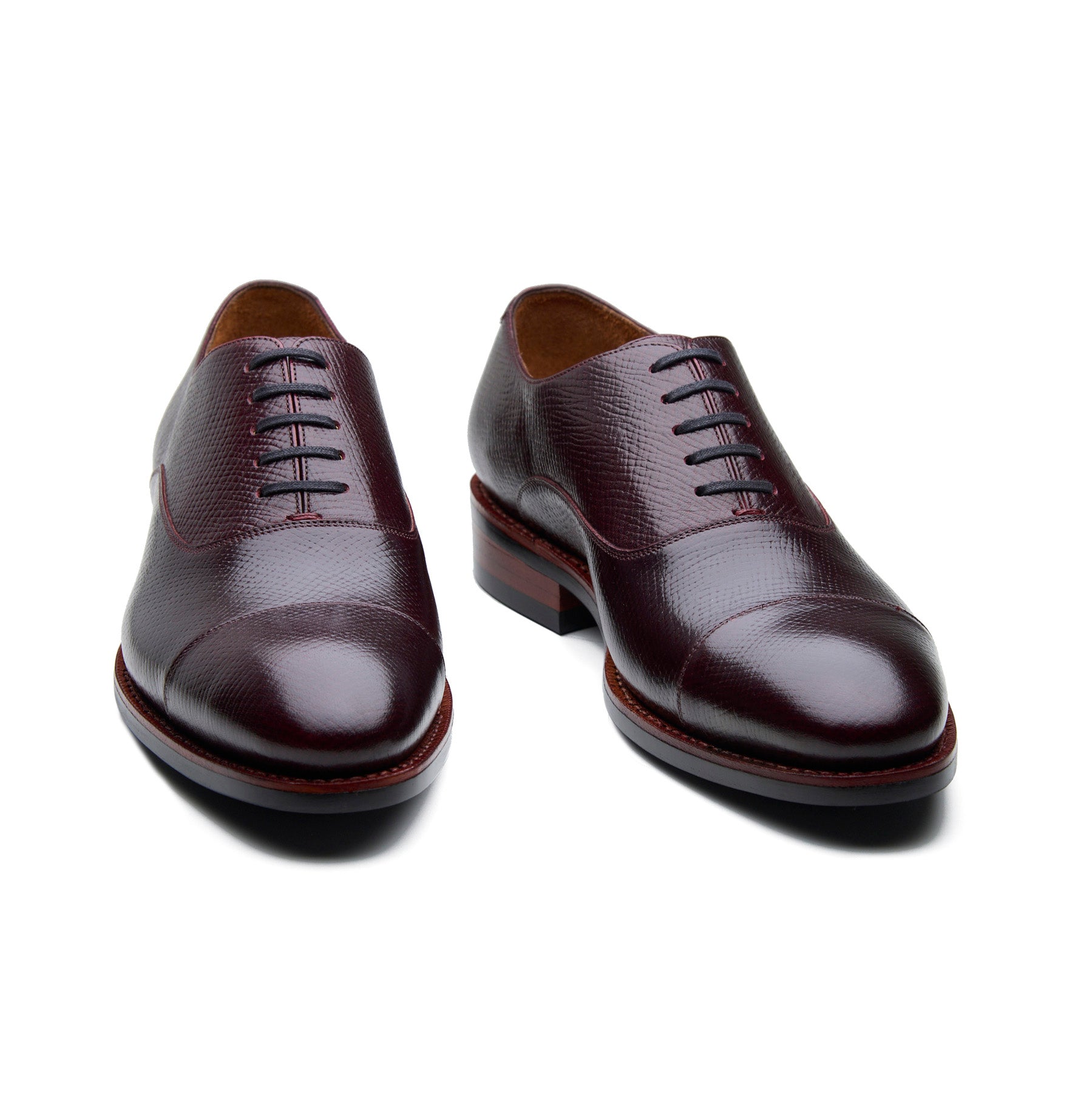 Noam, Cap-toe Oxford - Burgundy Hatch-grain | Classics Collection