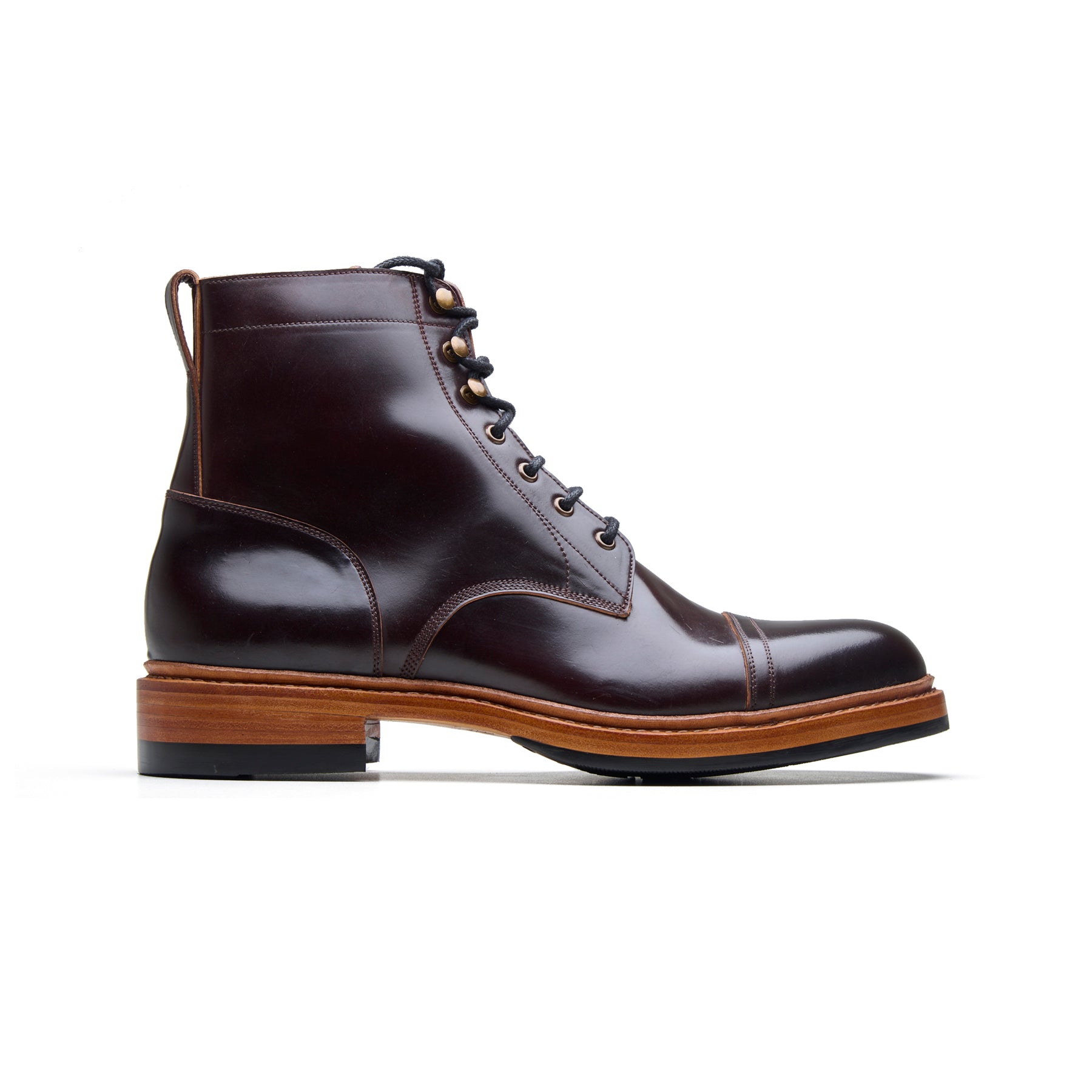 Cavazos, Combat Boot - Shell Cordovan Color #8 | BLKBRD4.0