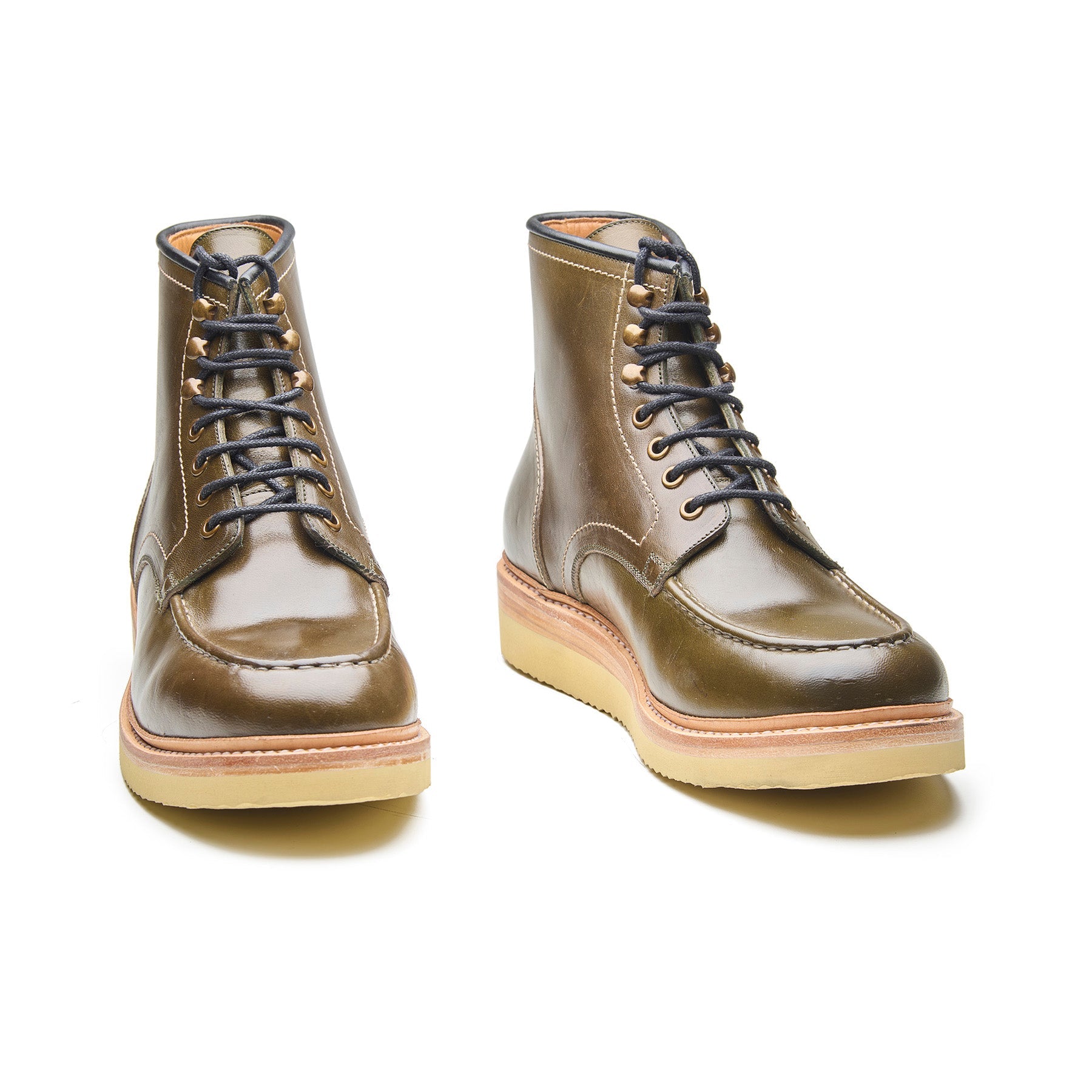 Dallas, Moctoe Boot - Green Horserump | Boots 2.0