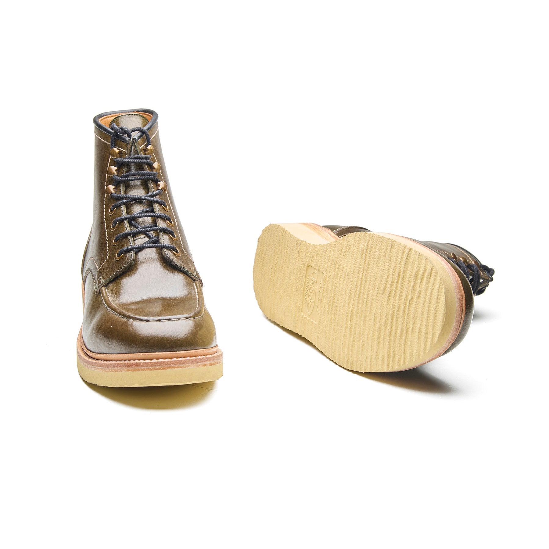 Dallas, Moctoe Boot - Green Horserump | Boots 2.0