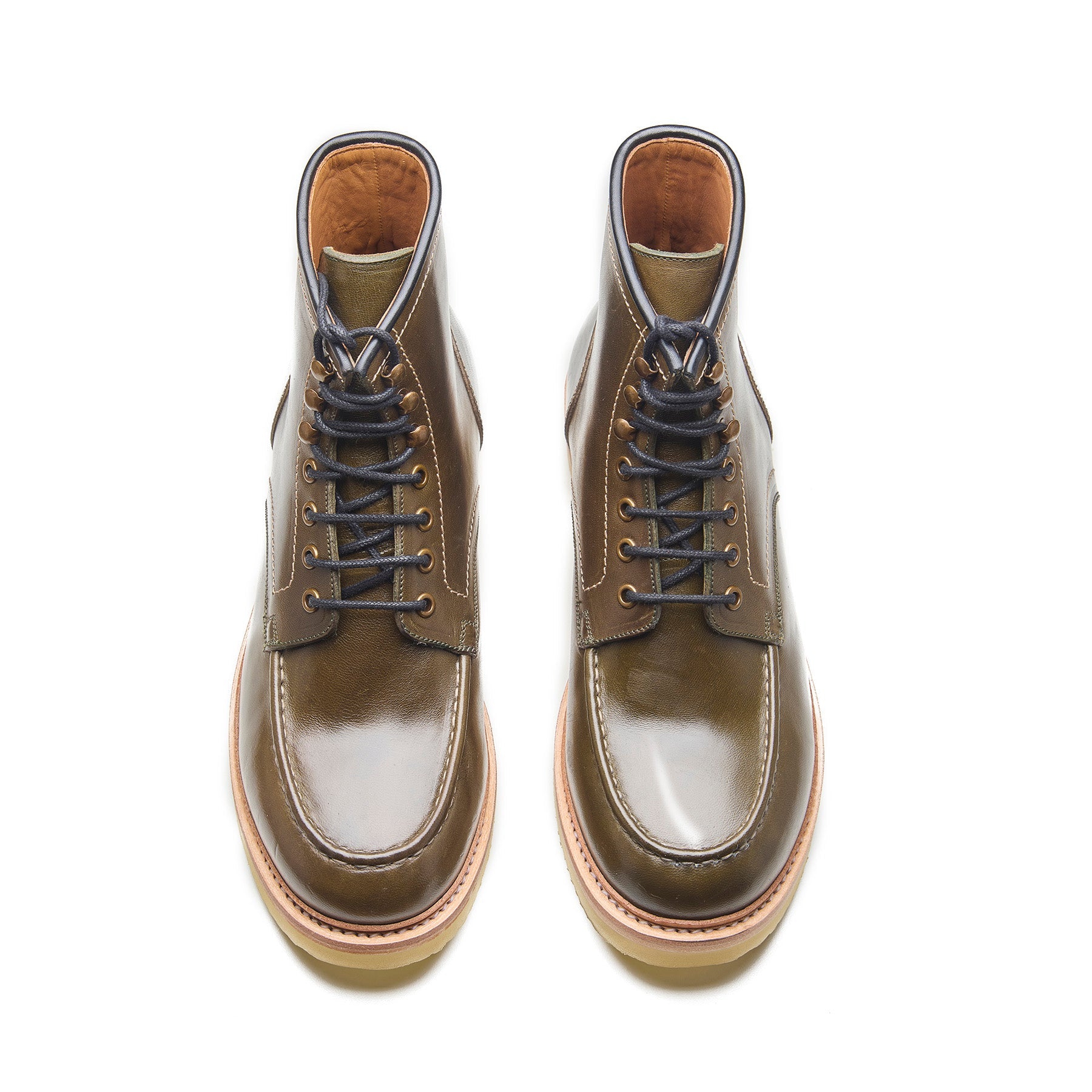 Dallas, Moctoe Boot - Green Horserump | Boots 2.0
