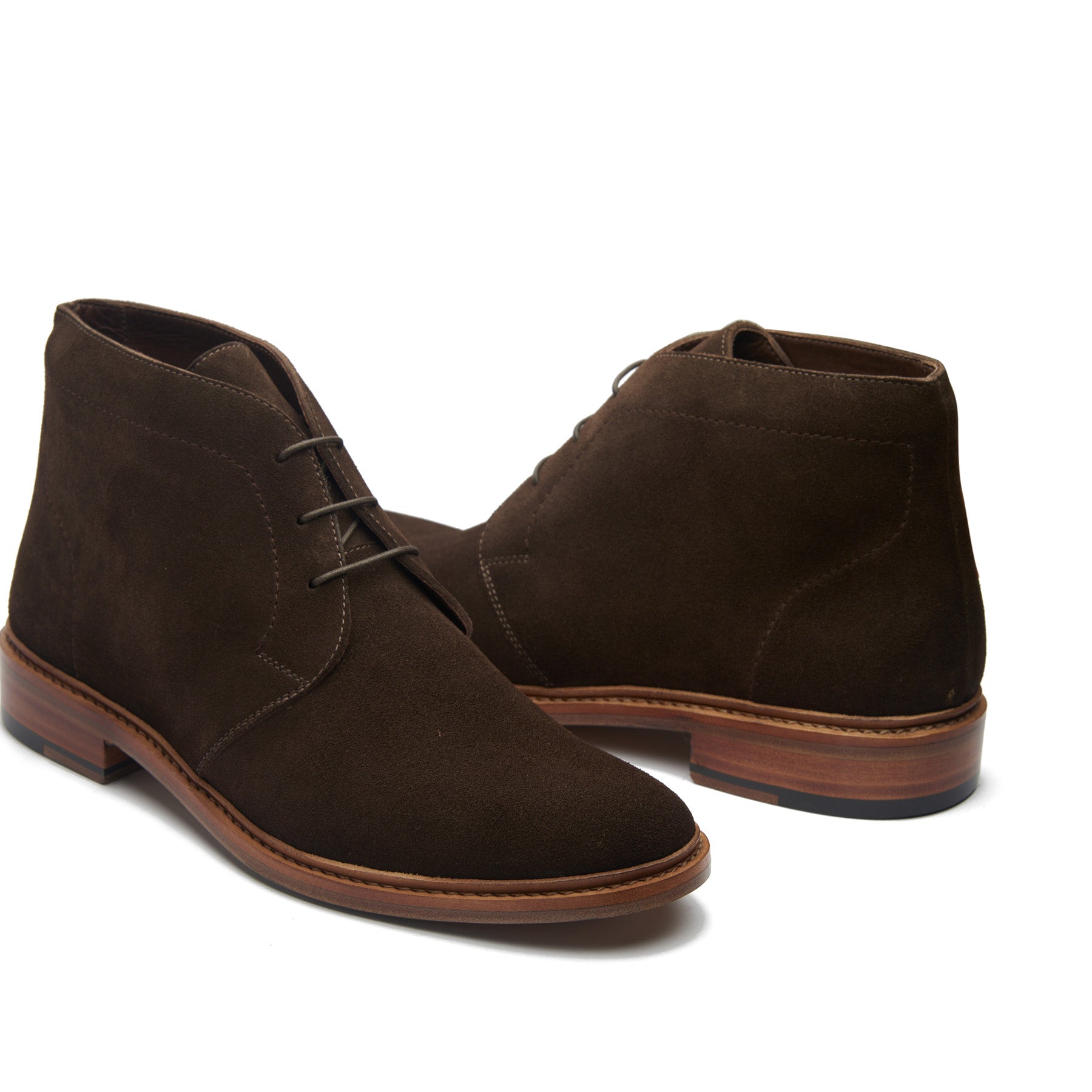 Lucas, Unlined Chukka Boot - Ox Reverse Brown | Hand Welted Summer Classics