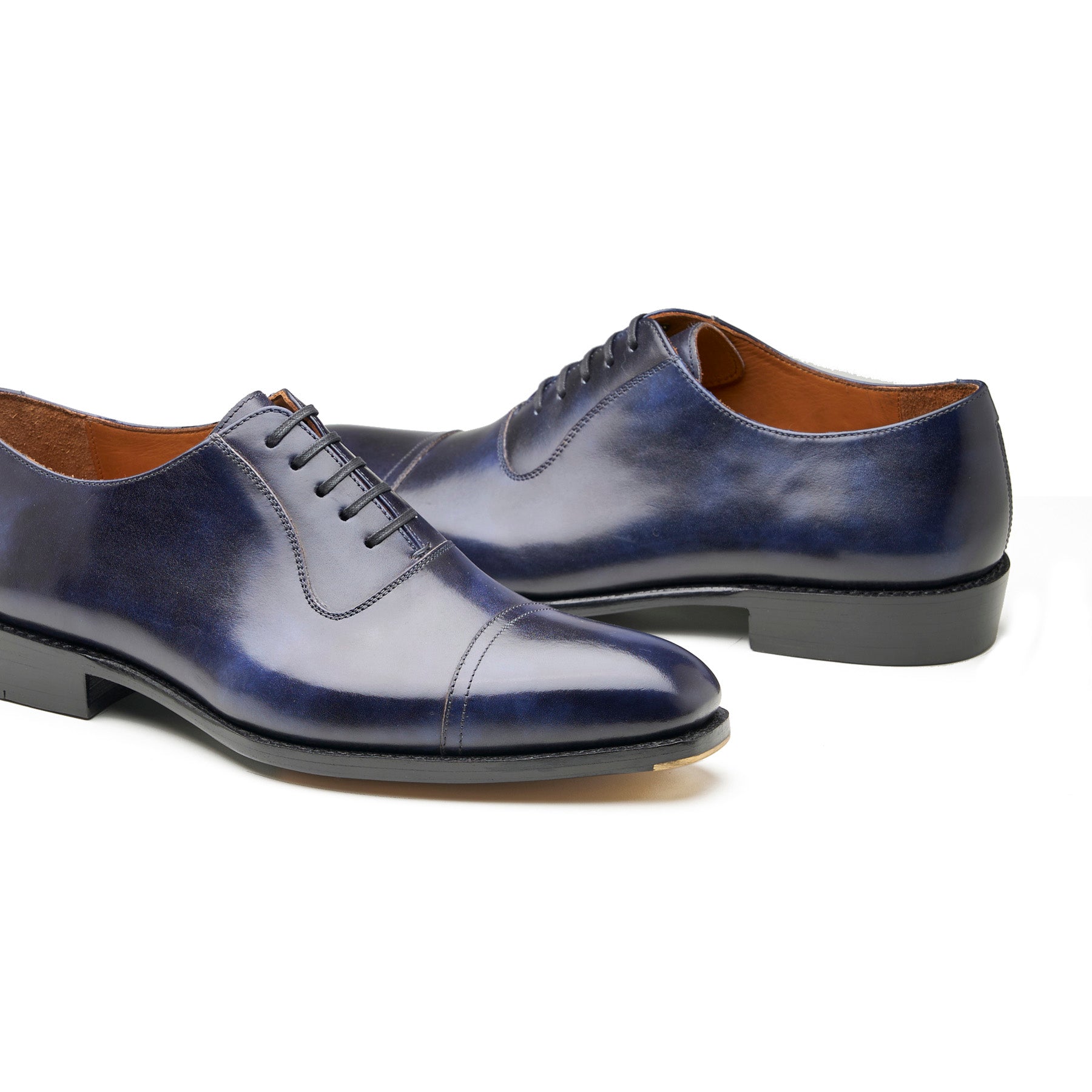 Adele, Adelaide Oxford - Navy Museum Calf | Hand Welted Contemporary Classics