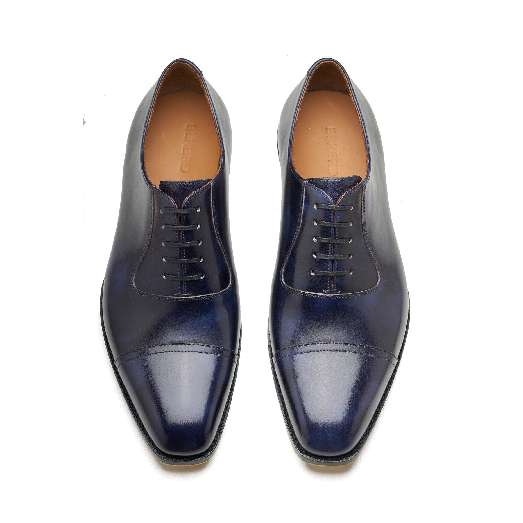 Adele, Adelaide Oxford - Navy Museum Calf | Hand Welted Contemporary Classics