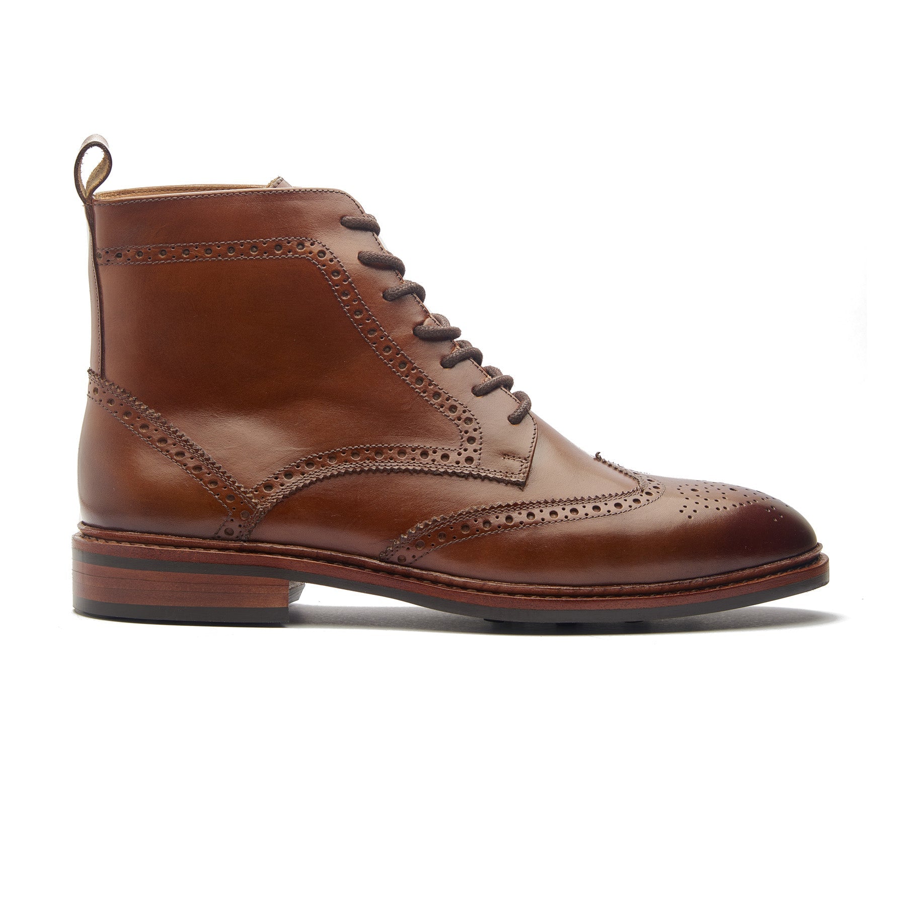 Lewinsky, Wingtip Derby Boot - Walnut Tan | Hand-welted Classics Colle