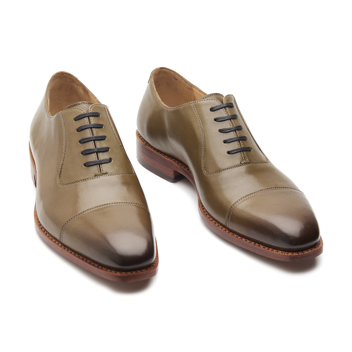 Adele, Adelaide Oxford - Olive | Hand Welted | Summer Colors