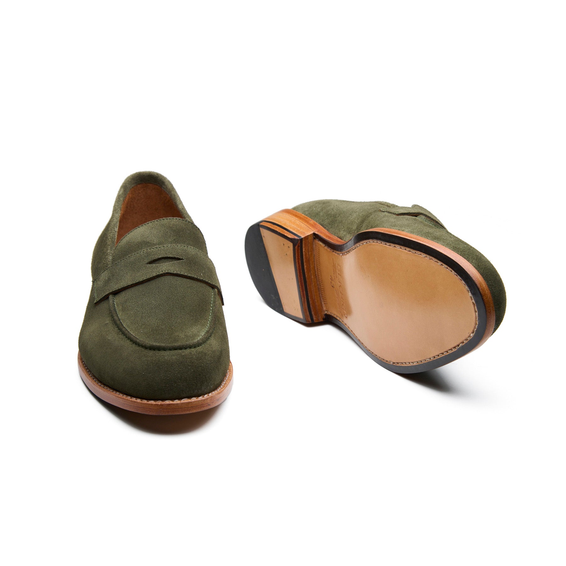 Aurus, Penny Loafer - Grass Go Rain Suede |Summer Classics