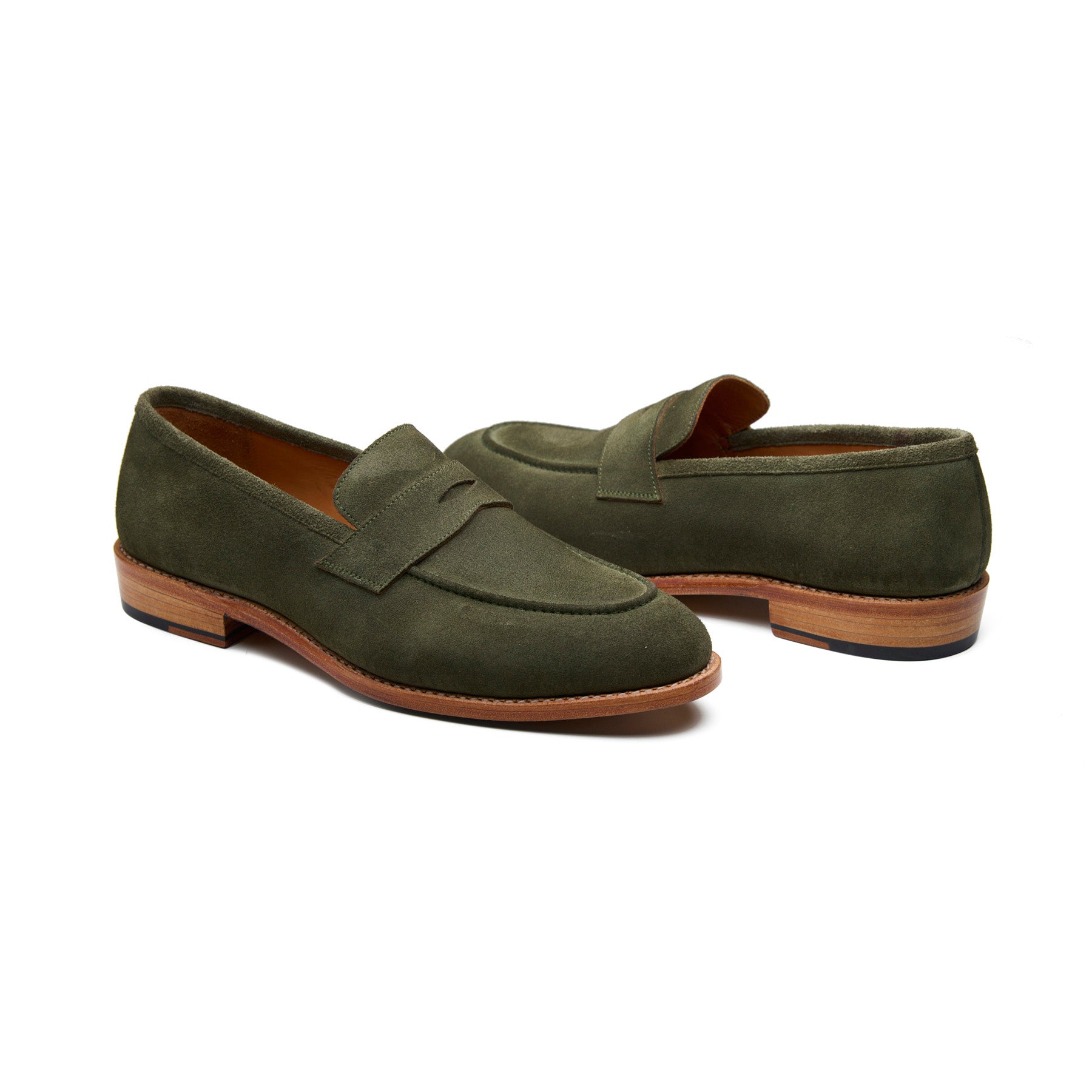 Aurus, Penny Loafer - Grass Go Rain Suede |Summer Classics