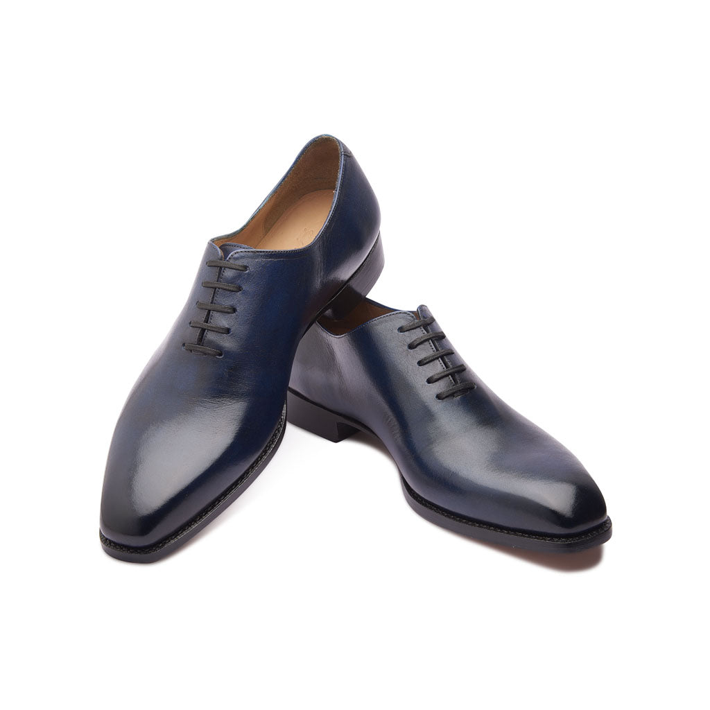 Romanoff, Whole-cut Oxford - Afterdark Blue | Patina Collection - BLKBRD SHOEMAKER