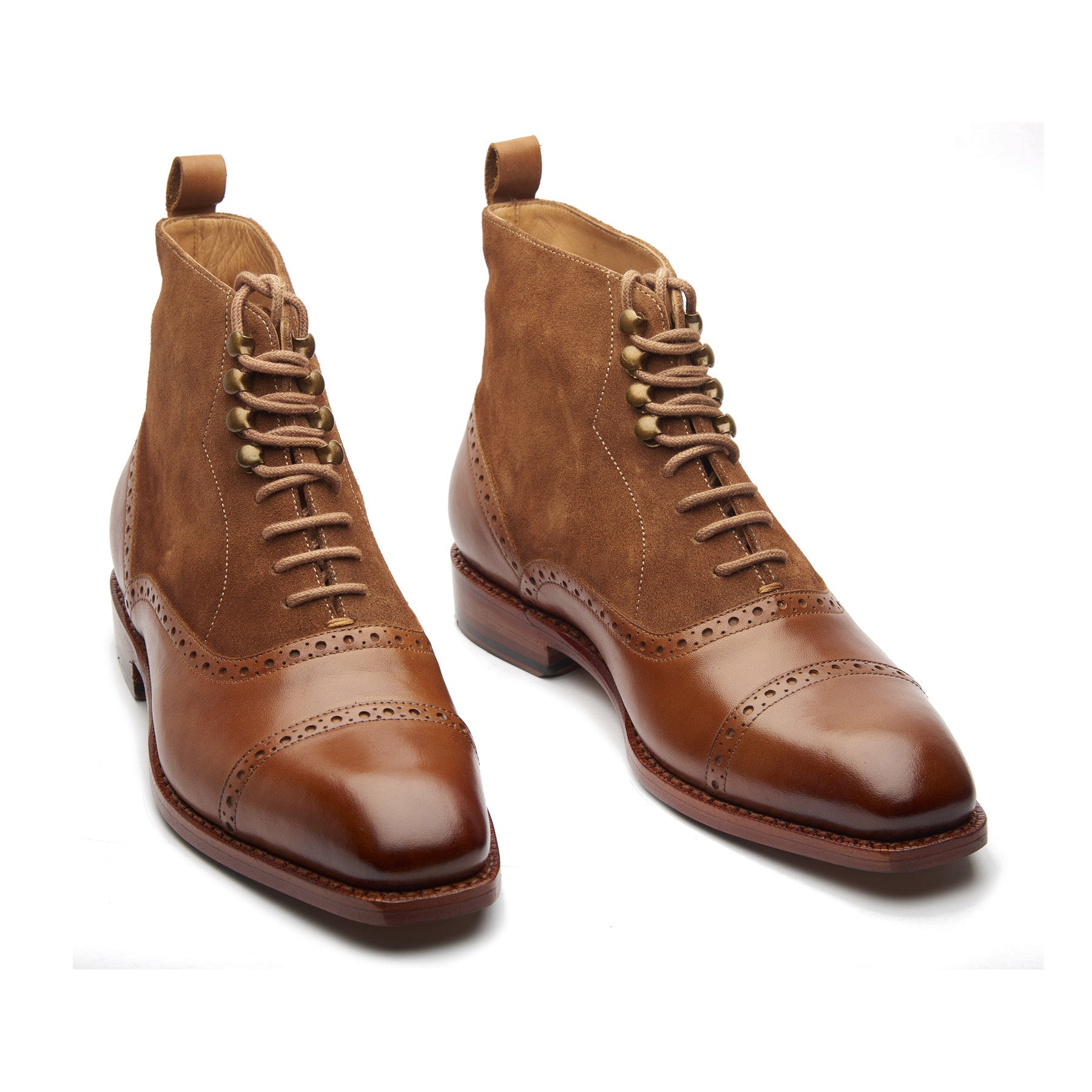 Vittorio, Captoe Oxford Boot - Tan | Hand Welted | Classics Collection