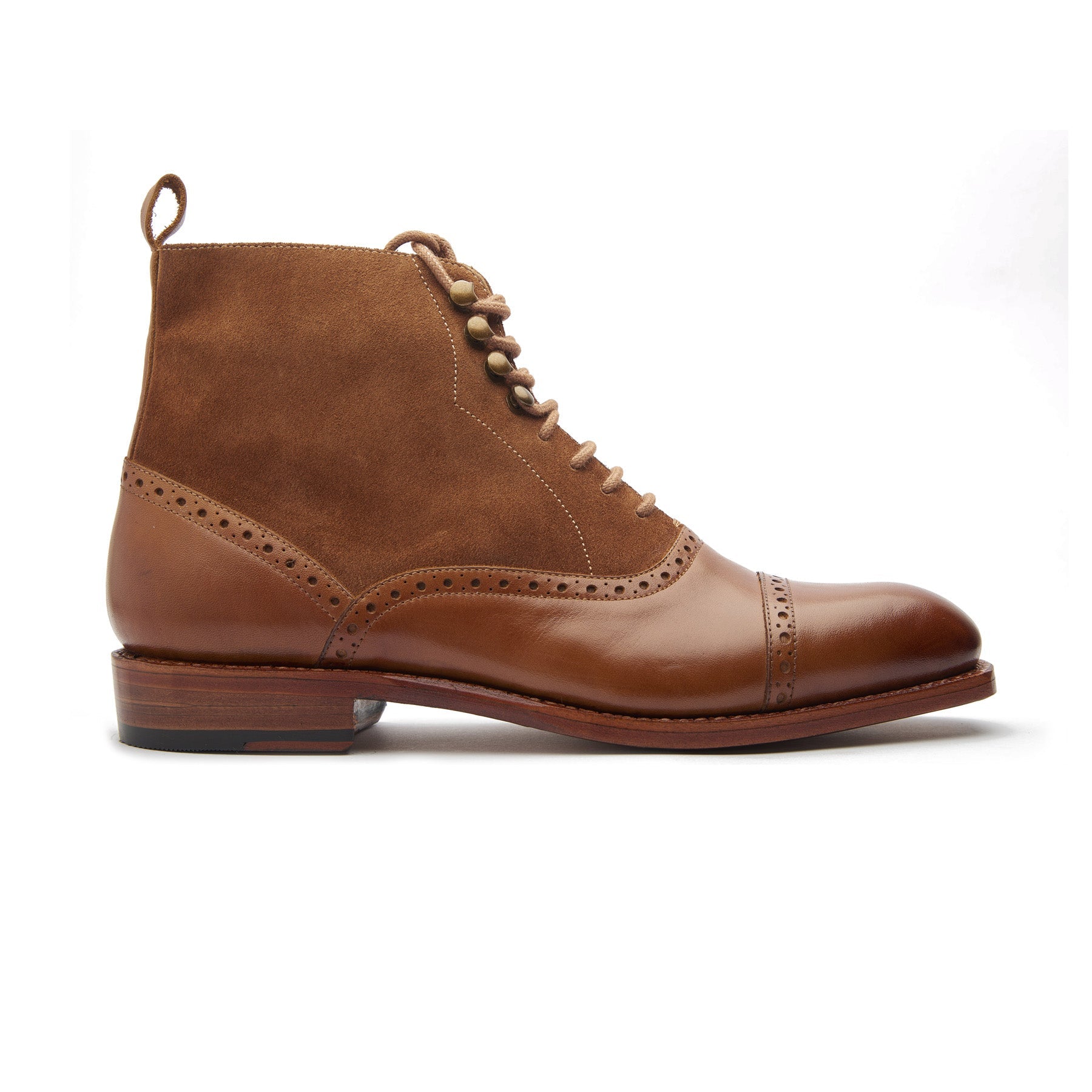 Vittorio, Captoe Oxford Boot - Tan | Hand Welted
