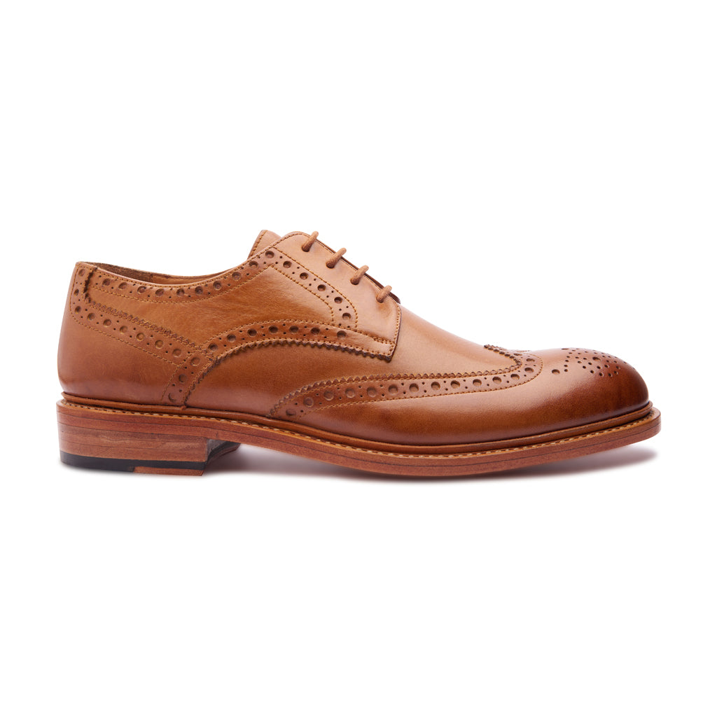 Rudolph, Wingtip Derby - Natural Tan | Goodyear Welted