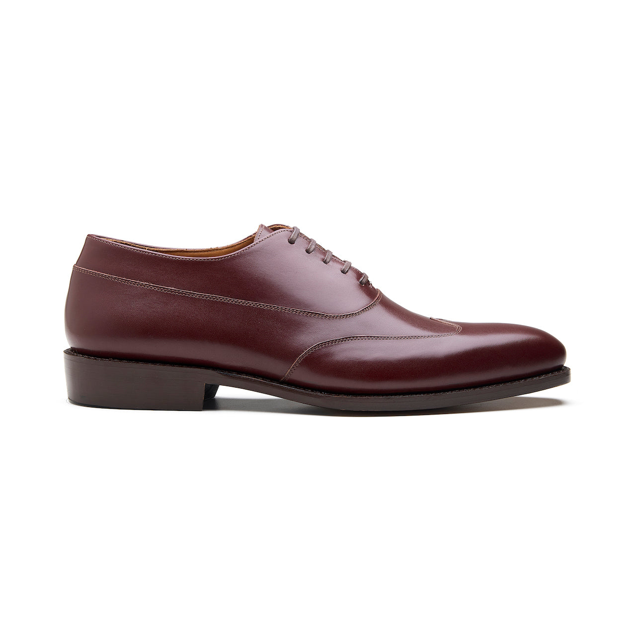 Jürgen-Z, Spiral Austerity Wingtip Oxford - Rosewood Brown Aniline Calf
