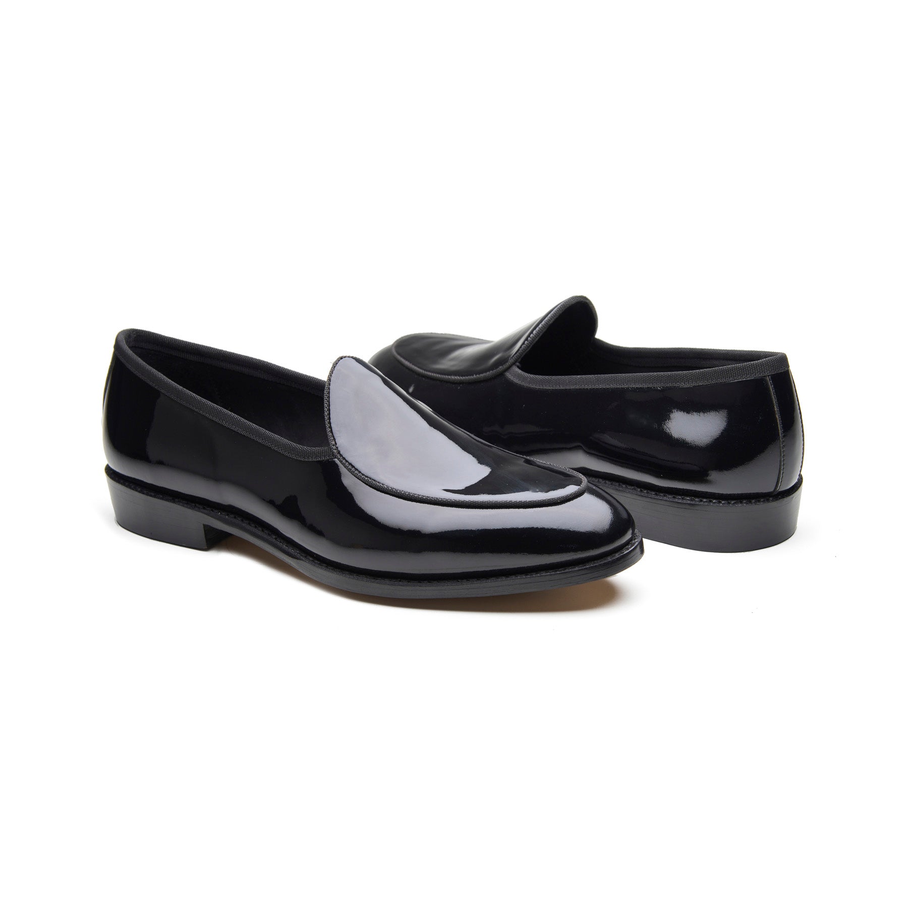 Jules, Belgian Loafer - Black Patent | Tuxedo Collection