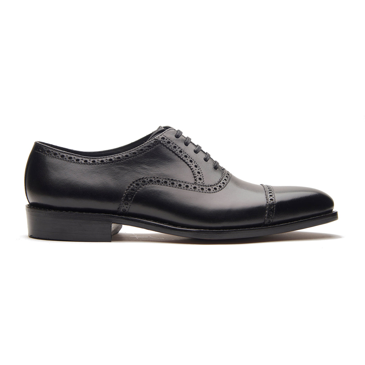 Bemer, Quarter Brogue Oxford - Black | Hand Welted Classics 