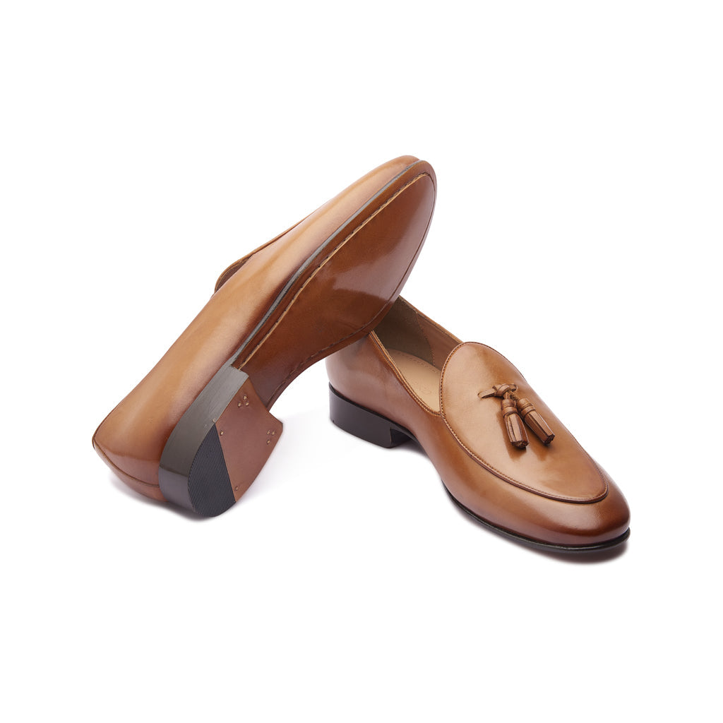René, Tassel Loafer - Natural Tan | The Classics - BLKBRD SHOEMAKER