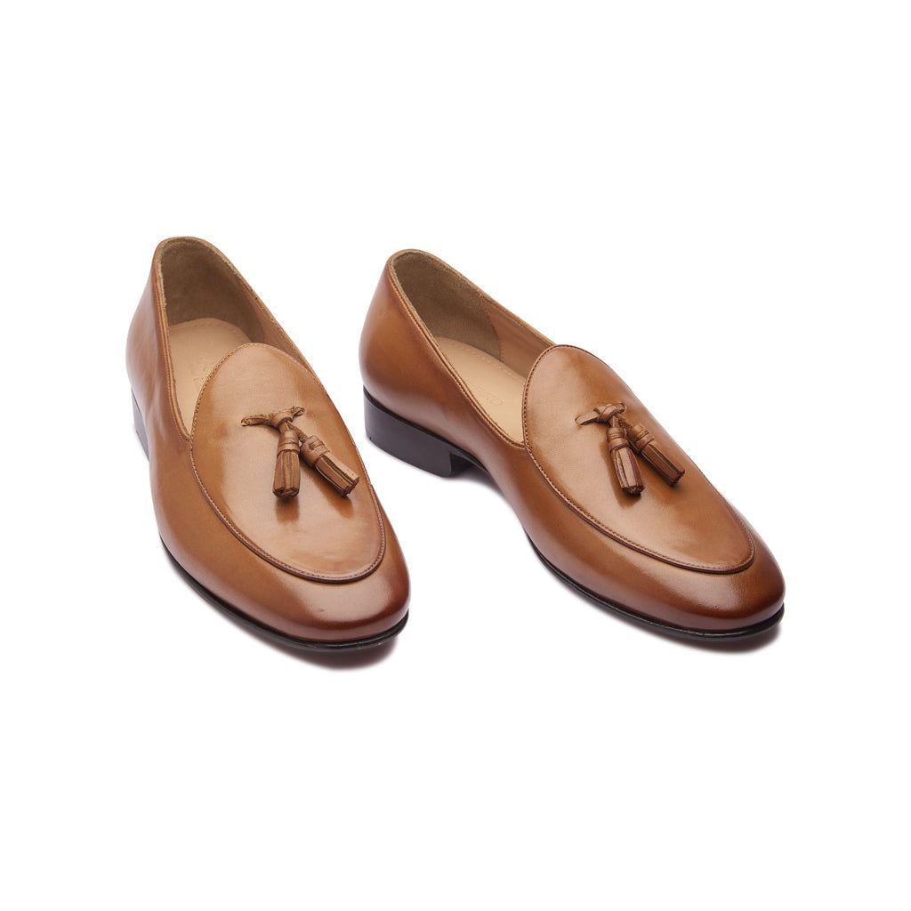 René, Tassel Loafer - Natural Tan | The Classics - BLKBRD SHOEMAKER