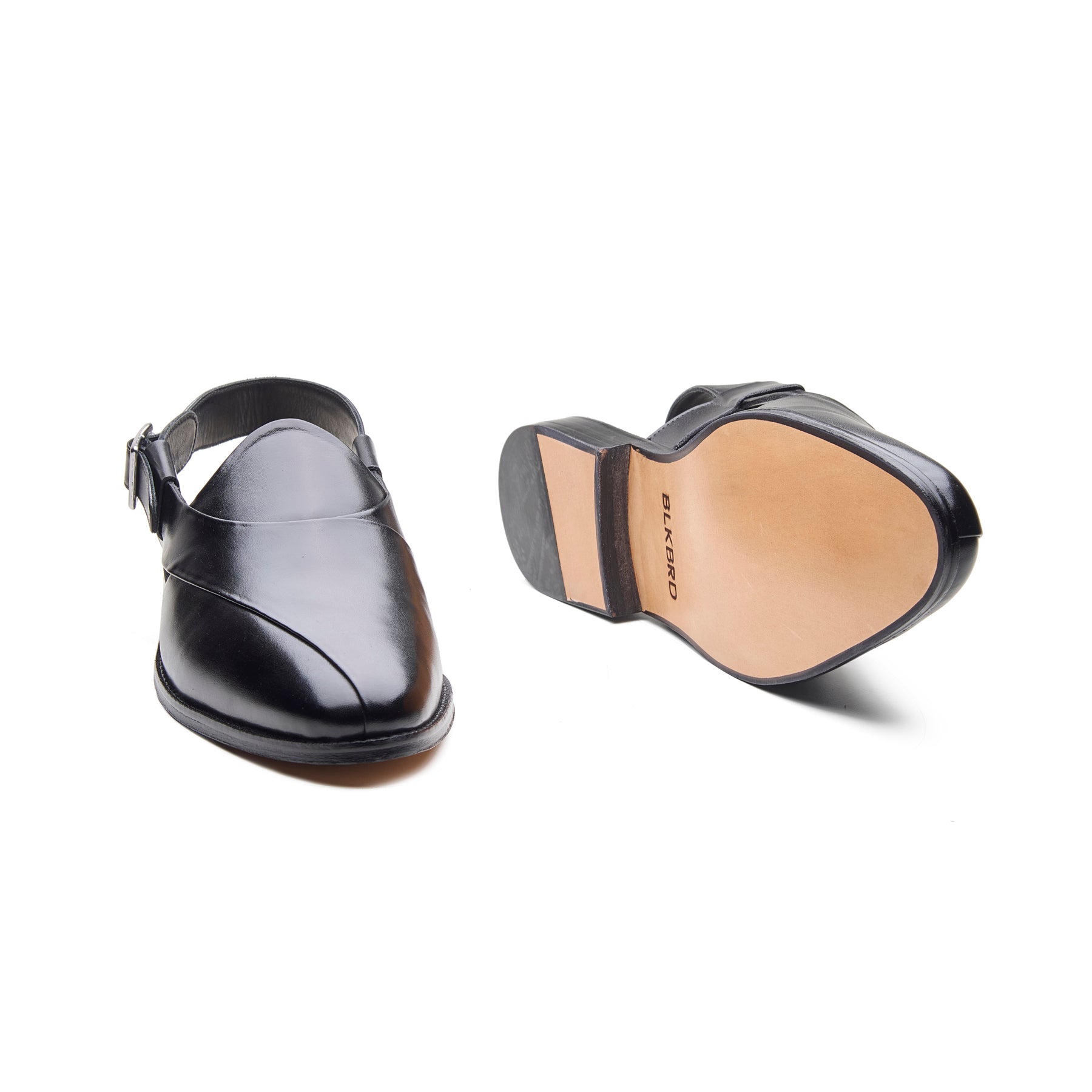 Peshawari, Closed-Toe Sandal - Black | Rajputana Collection