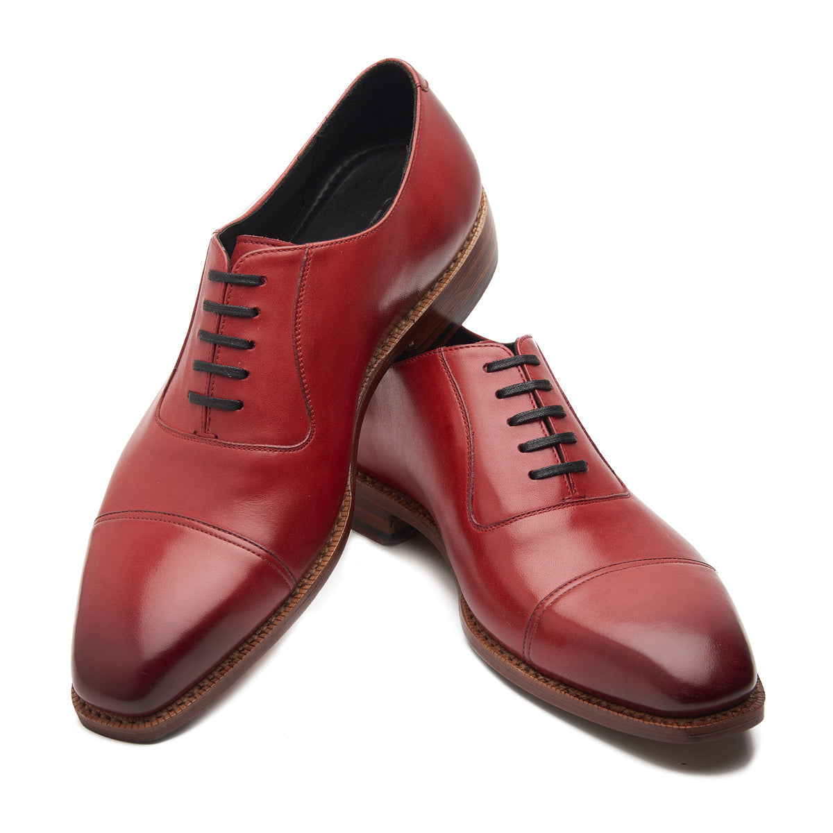 Adele, Adelaide Oxford - Carmine | Hand Welted | Summer Colors