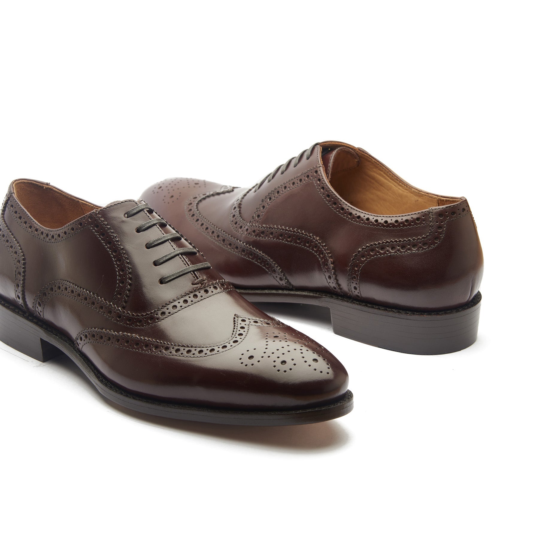 Marcell, Full Brogue Oxford - Rosewood Brown Calf | Classics