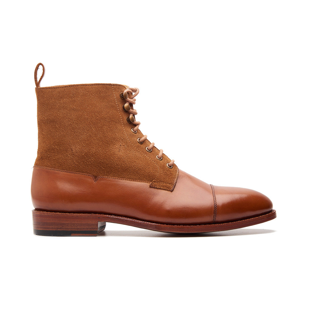 Fulbert, Captoe Derby Boot - British Tan | Hand Welted  display picture 3