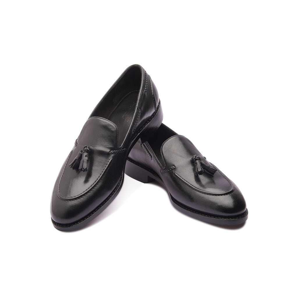 Royce, Goodyear welted Tassel Loafer medial view