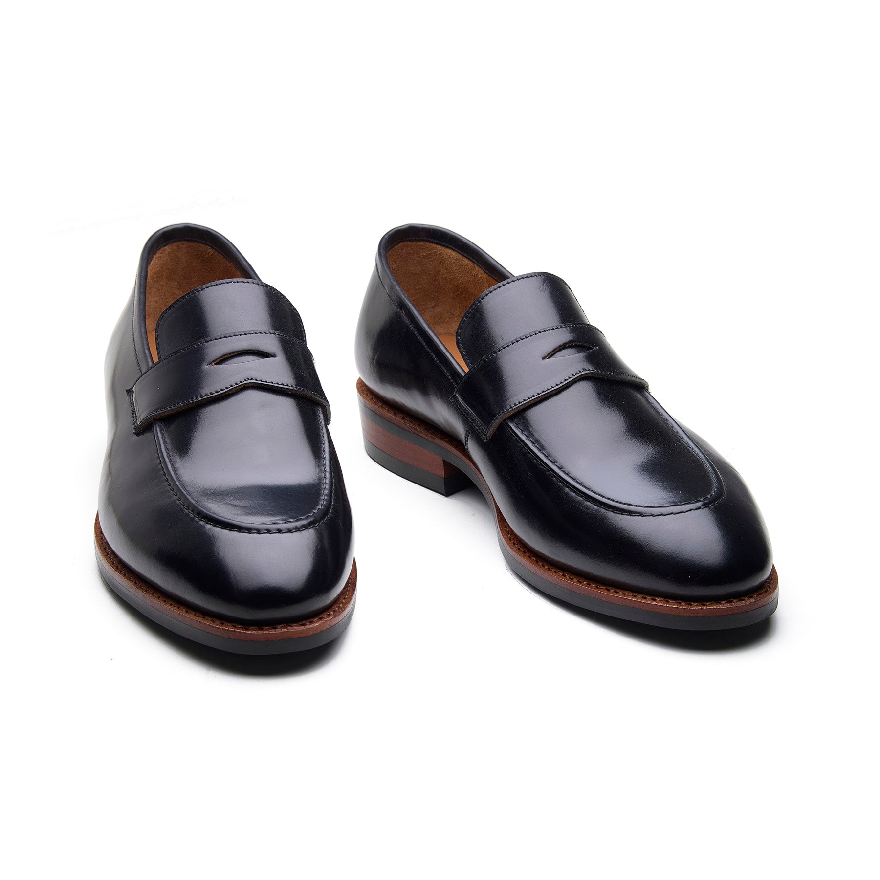 Aurus, Penny Loafer - Rocado Shell Cordovan Black | Hand Welted Cordovan Series