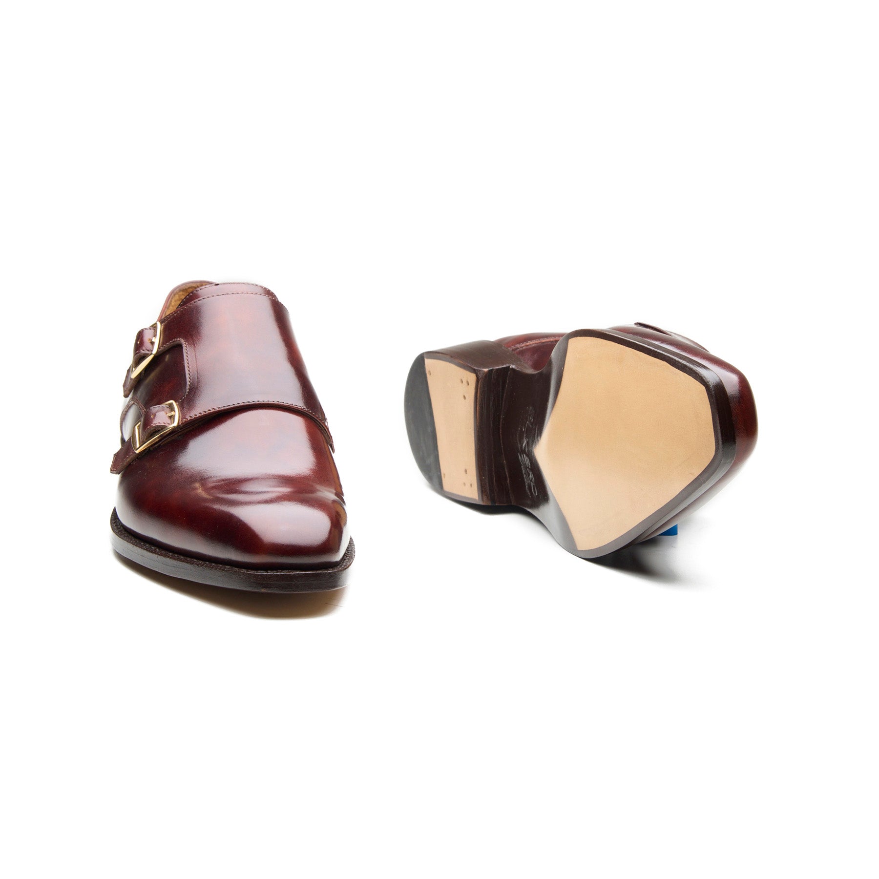 Velar-X, Double Monk Strap - Chestnut Museum Calf | New Age