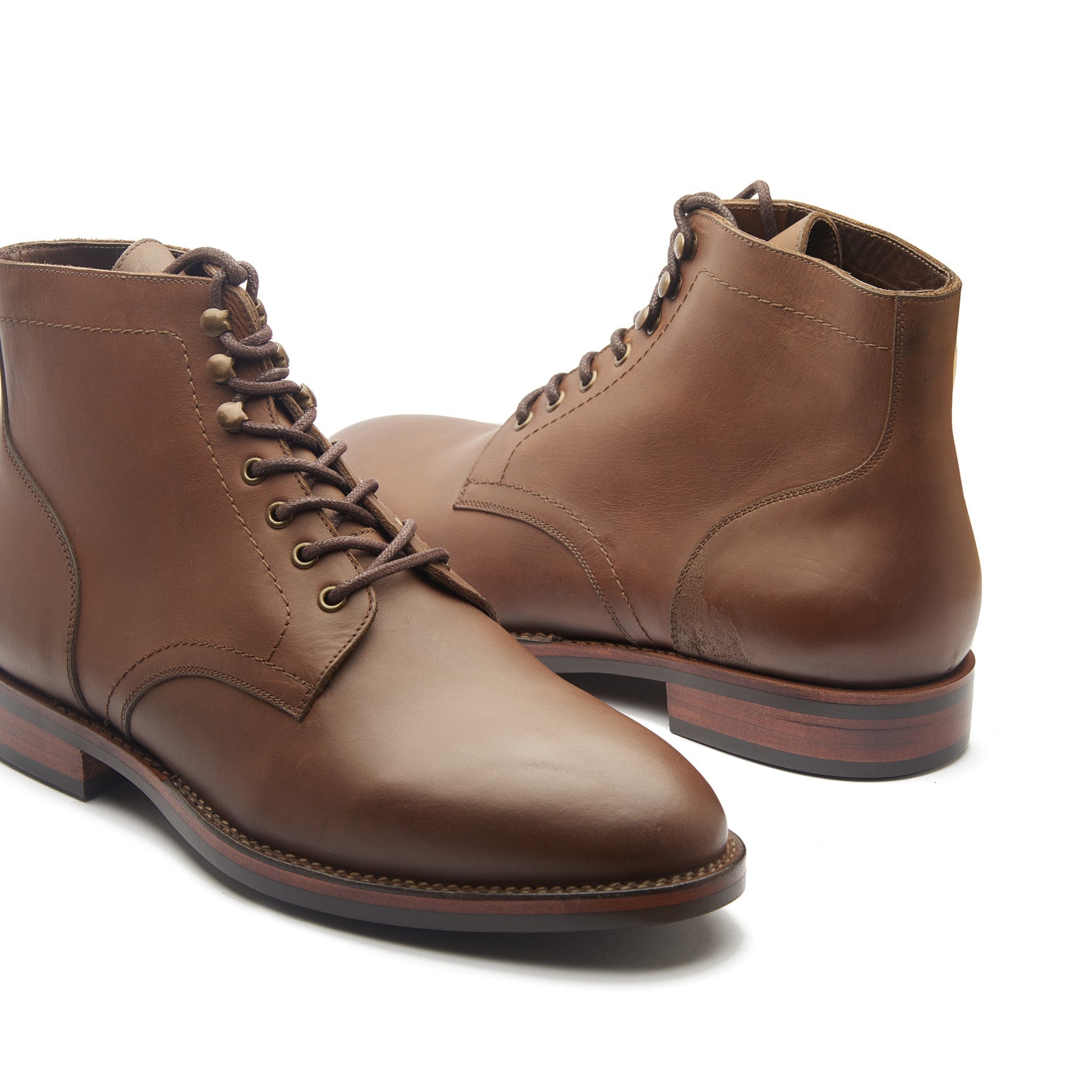 Rudiger, Service Boot - Brown Waxy Pullup | Stitchdown Construction