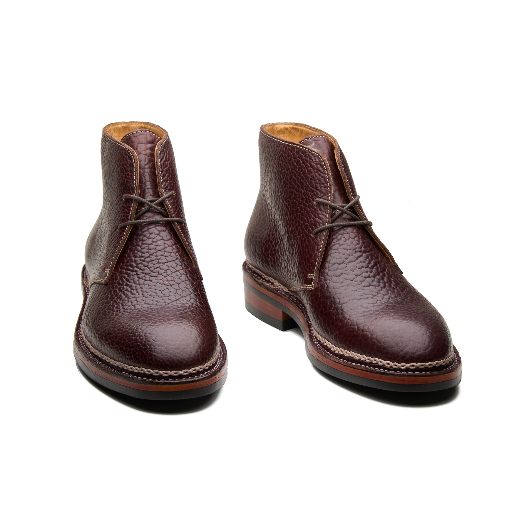 Fenrir-X, Chukka Boot - Mahogany Shrunken Bison