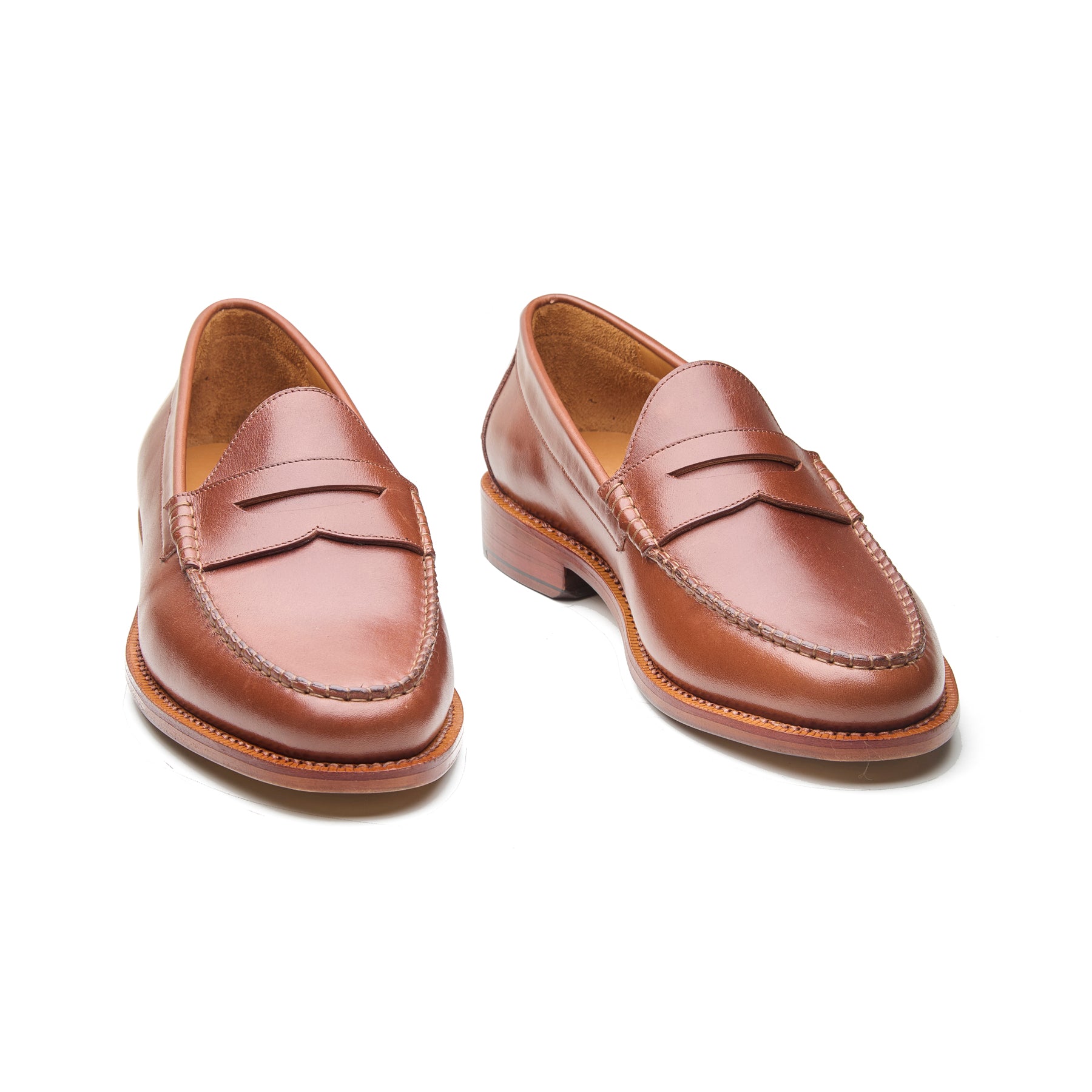 Azimut, The Ivy Loafer - Cognac Hidro Pullup | Goodyear Welted