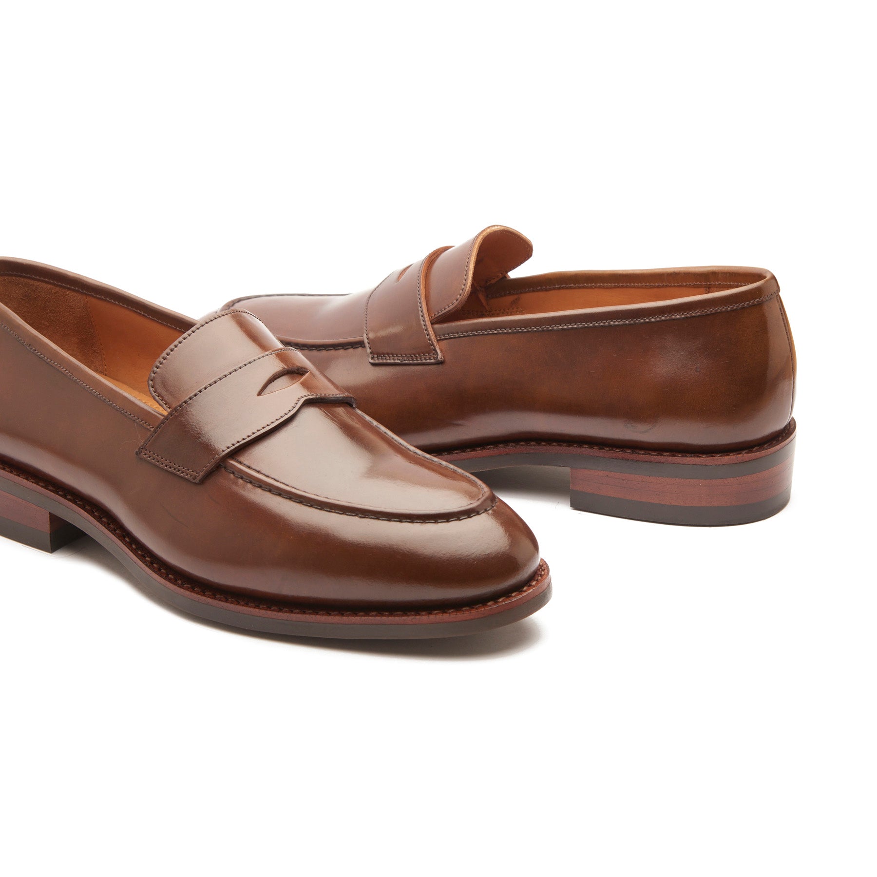 Aurus, Penny Loafer - Shell Cordovan Mahogany | Hand Welted Cordovan Series