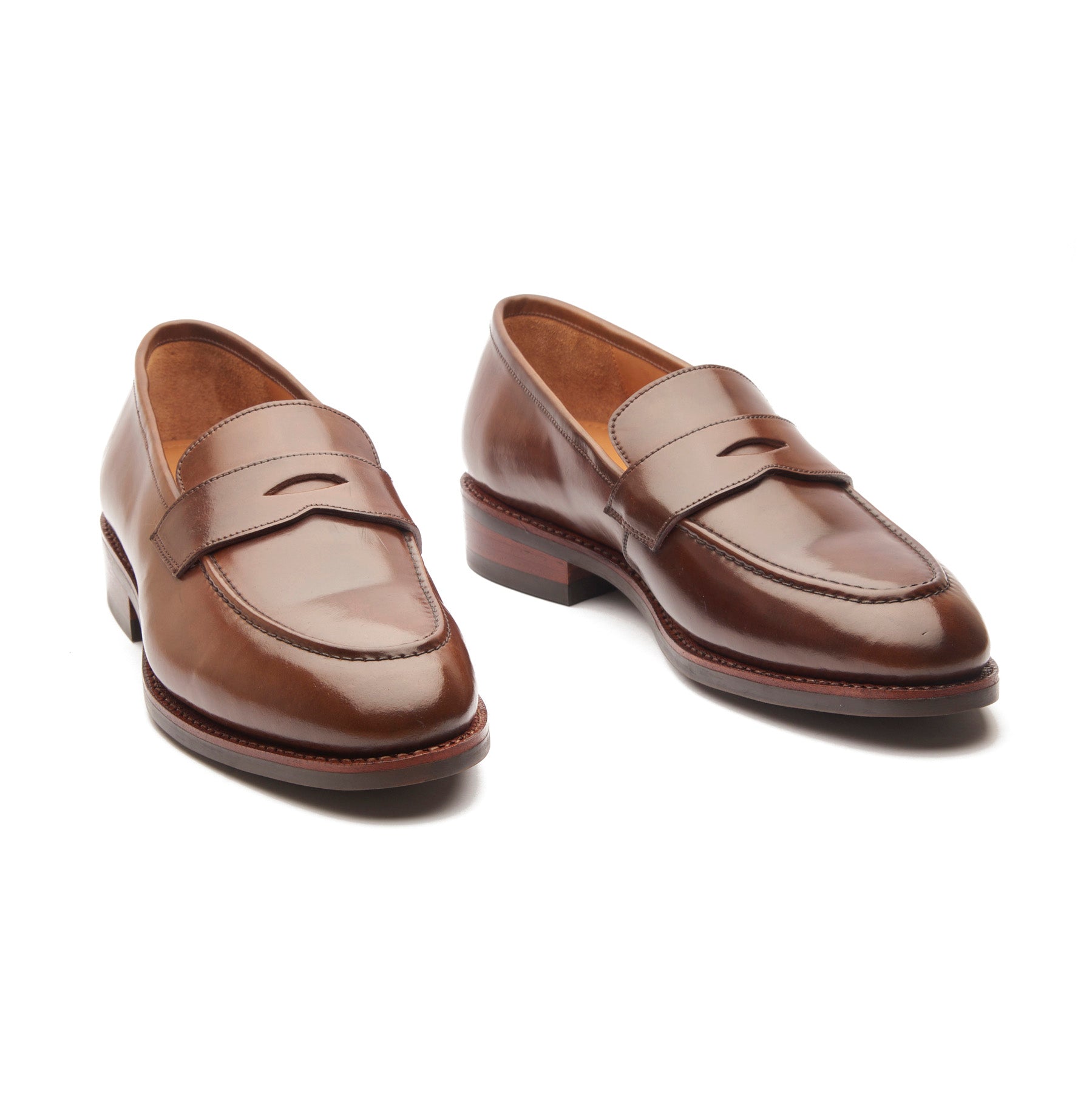 Aurus, Penny Loafer - Shell Cordovan Mahogany | Hand Welted Cordovan Series