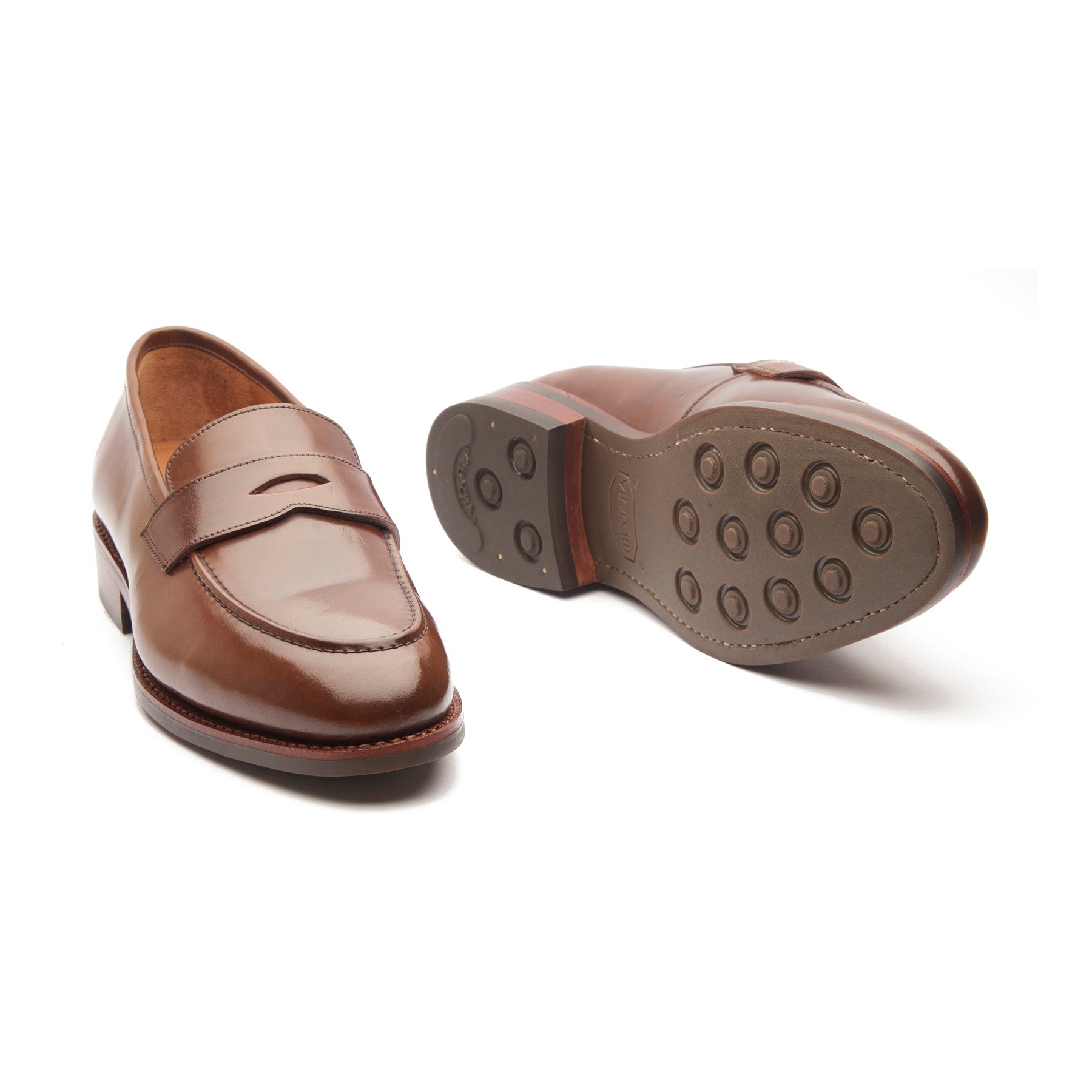 Aurus, Penny Loafer - Shell Cordovan Mahogany | Hand Welted Cordovan Series
