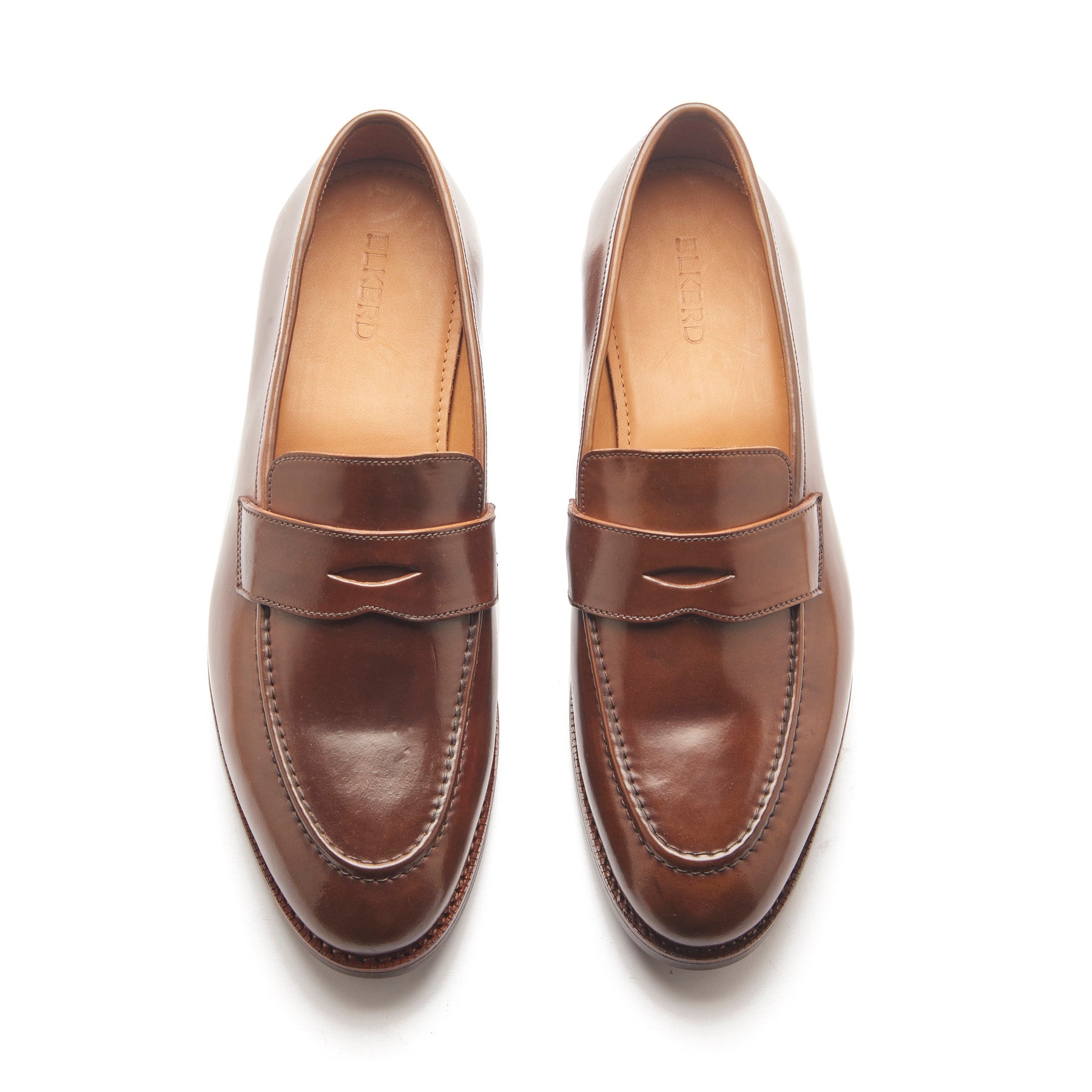Aurus, Penny Loafer - Shell Cordovan Mahogany | Hand Welted Cordovan Series
