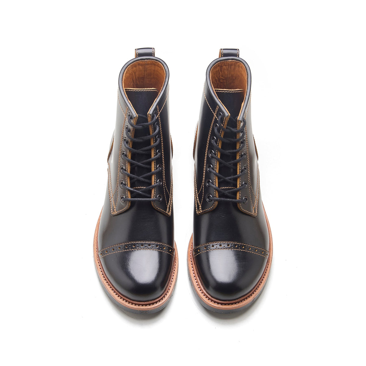 Edward, Captoe Boot - Black Teacore | BLKBRD4.0