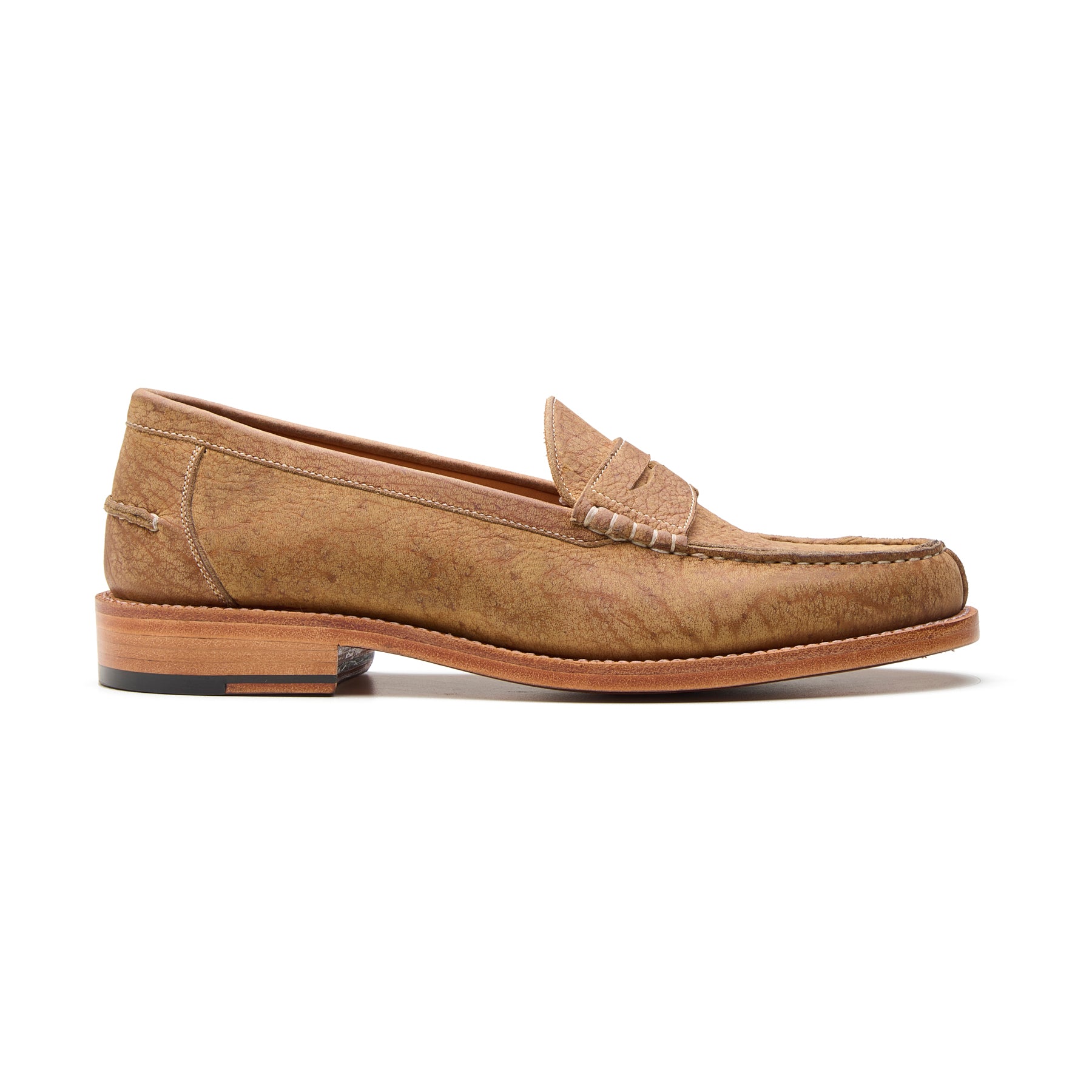 Niagara, Norwegian Split Toe Loafer - Tan Kudu Waxy | Goodyear Welted