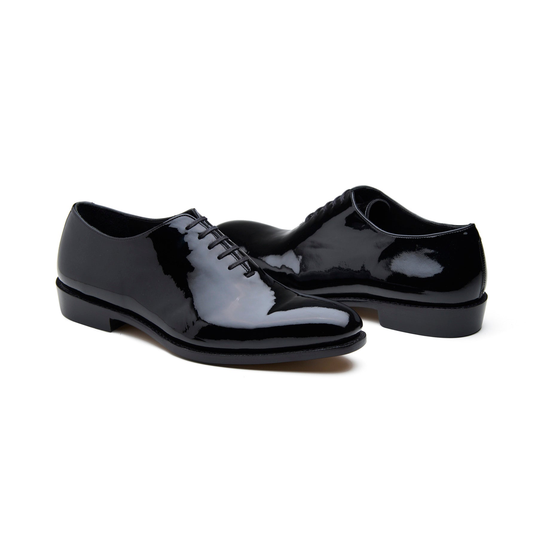 Romanoff, Whole-cut Oxford - Black Patent | Tuxedo Collection