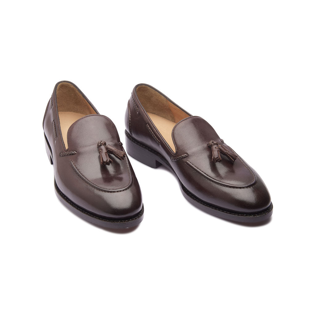 Royce, Brown Tassel Loafer lateral view
