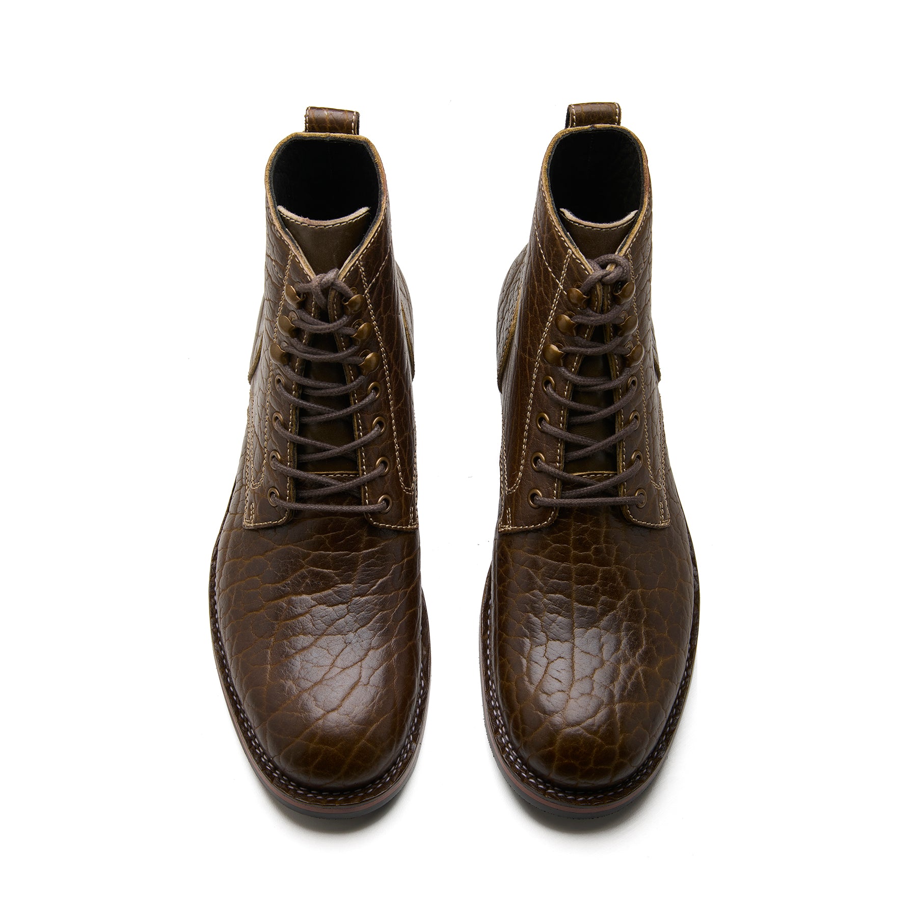 Rudiger-Z, Service Boot - Moss Green Shrunken Bison