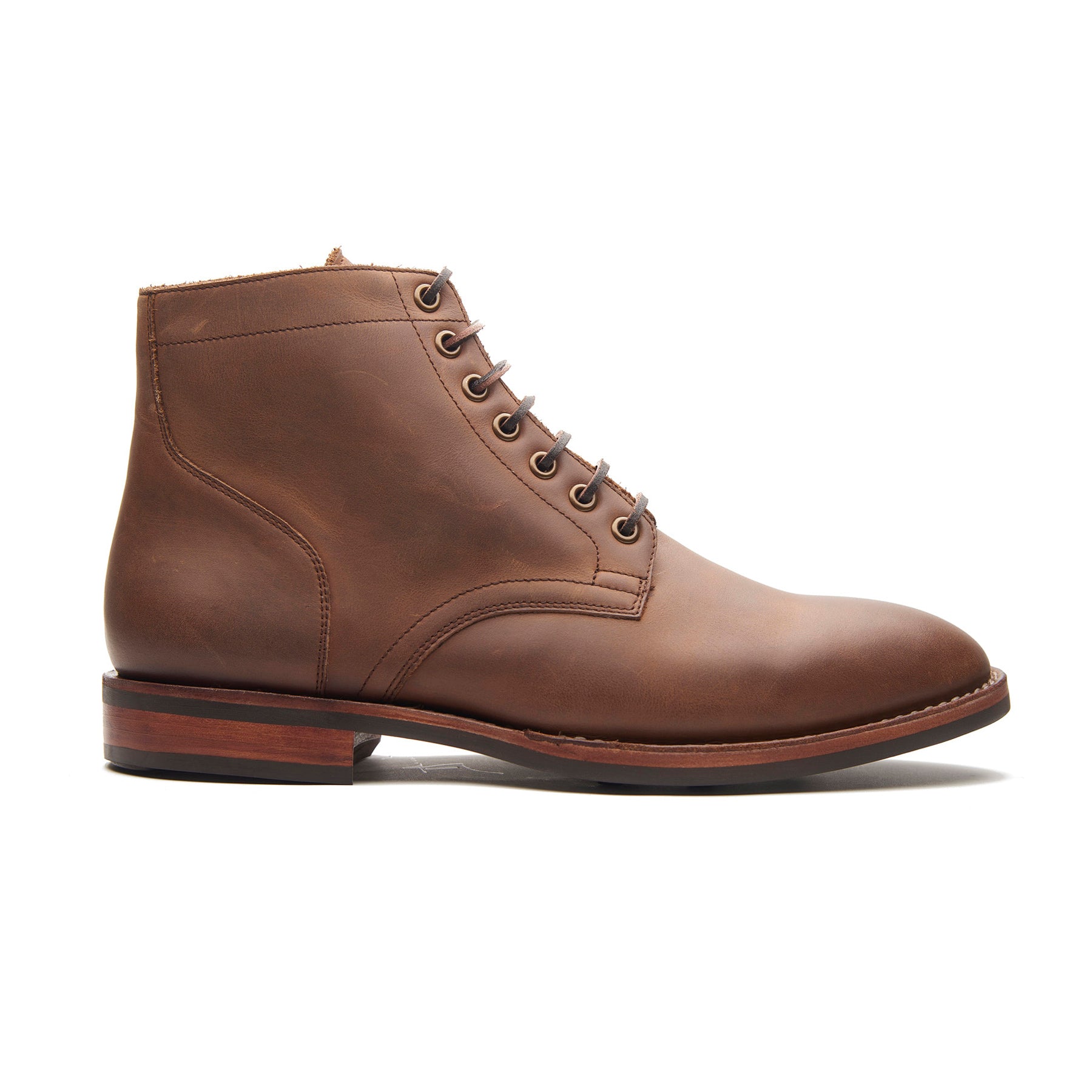 Rudiger, Service Boot - Brown Waxy Pullup | Stitchdown Construction