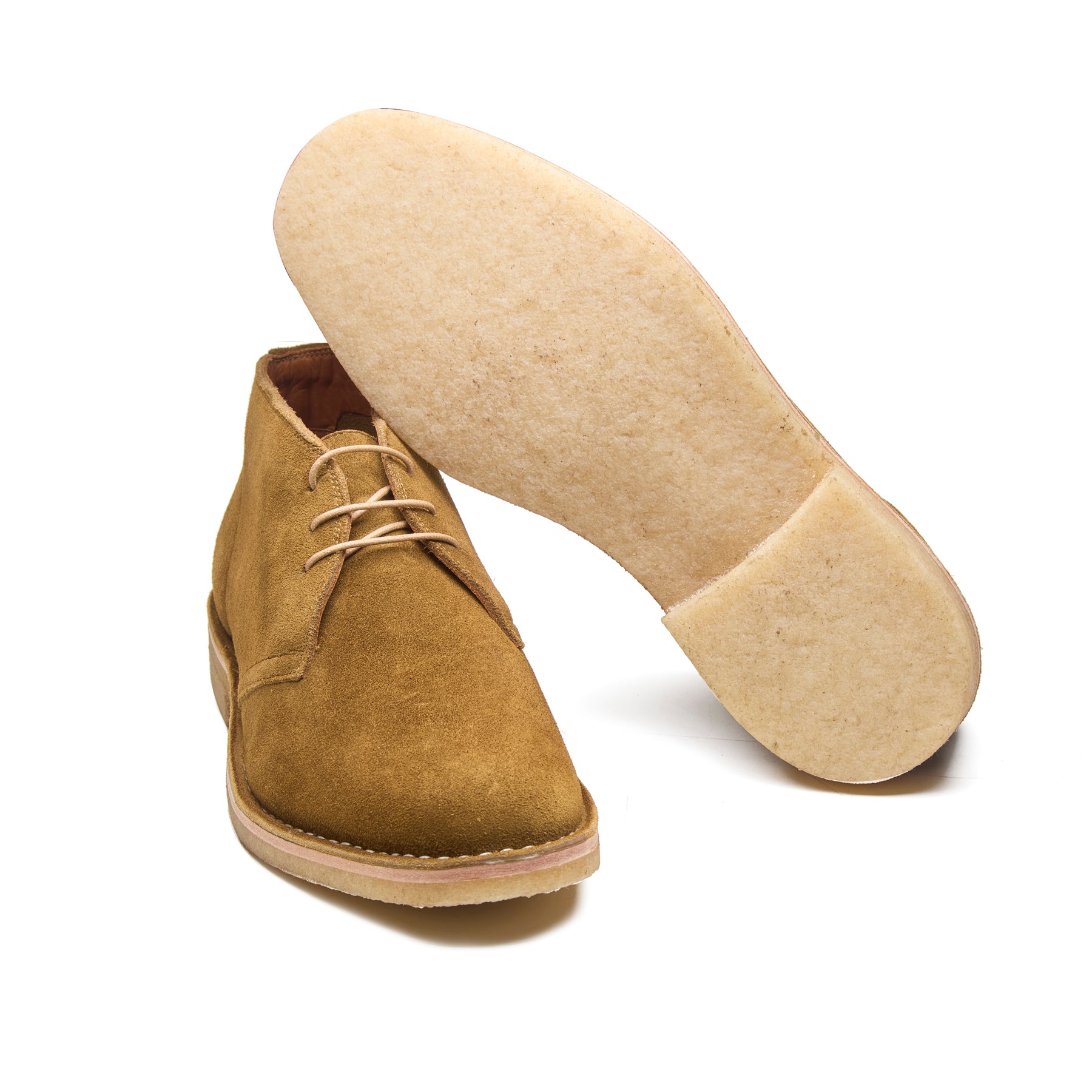 Kingston, Desert Boot - Caper Green Kudu Reverse Suede | BLKBRD4.0
