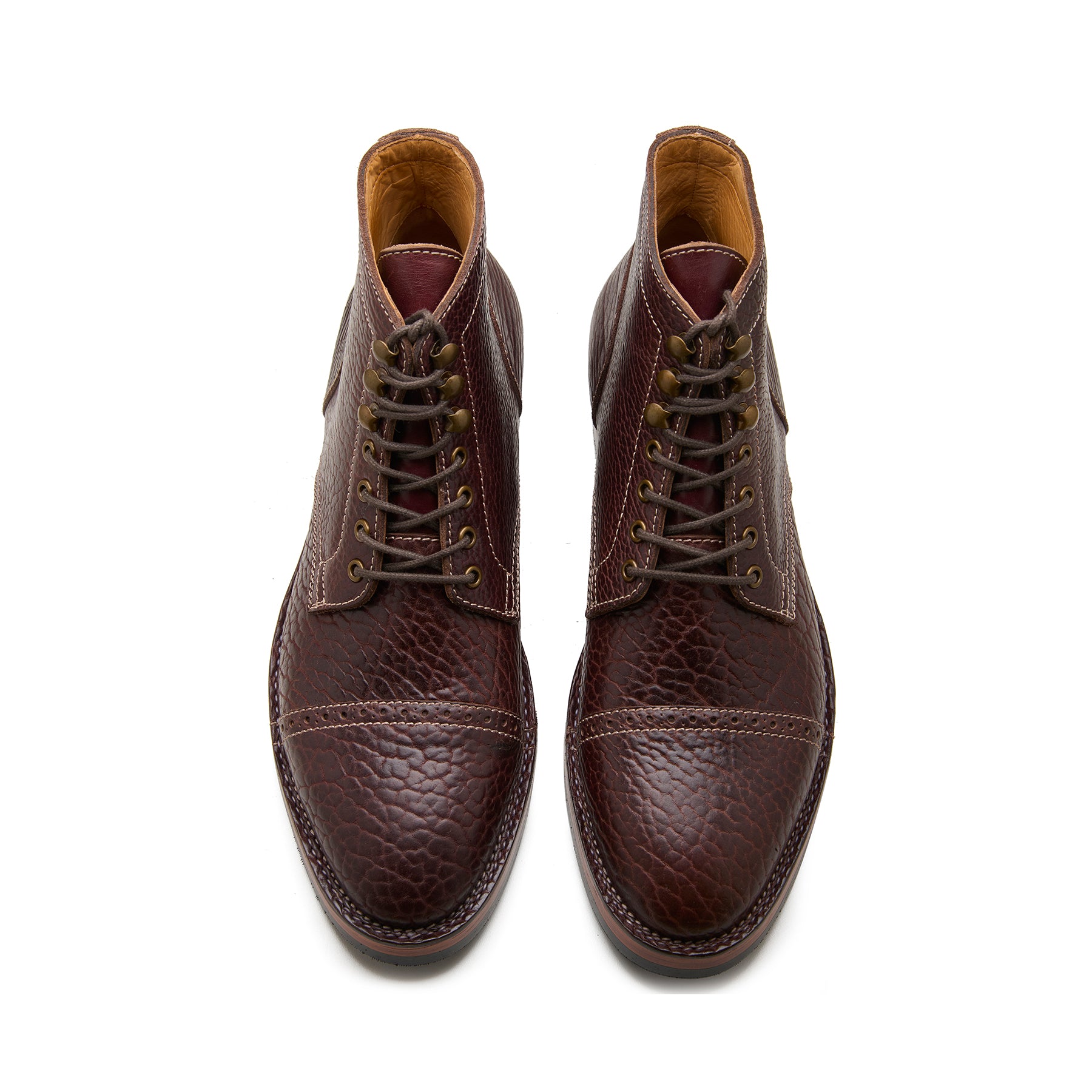 Luchador-X, Service Boot - Mahogany Shrunken Bison