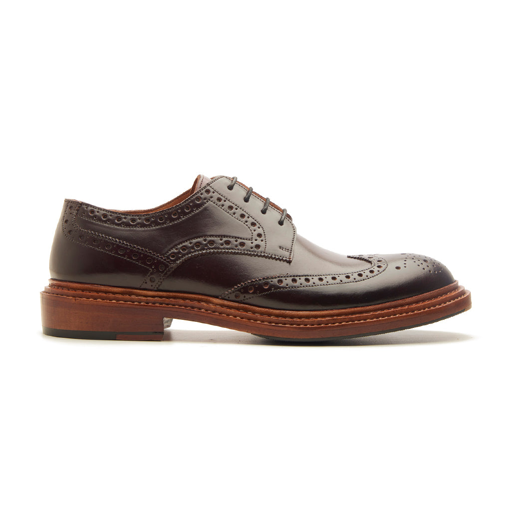 Rudolph-X, Wingtip Derby - Shell Cordovan Color 8