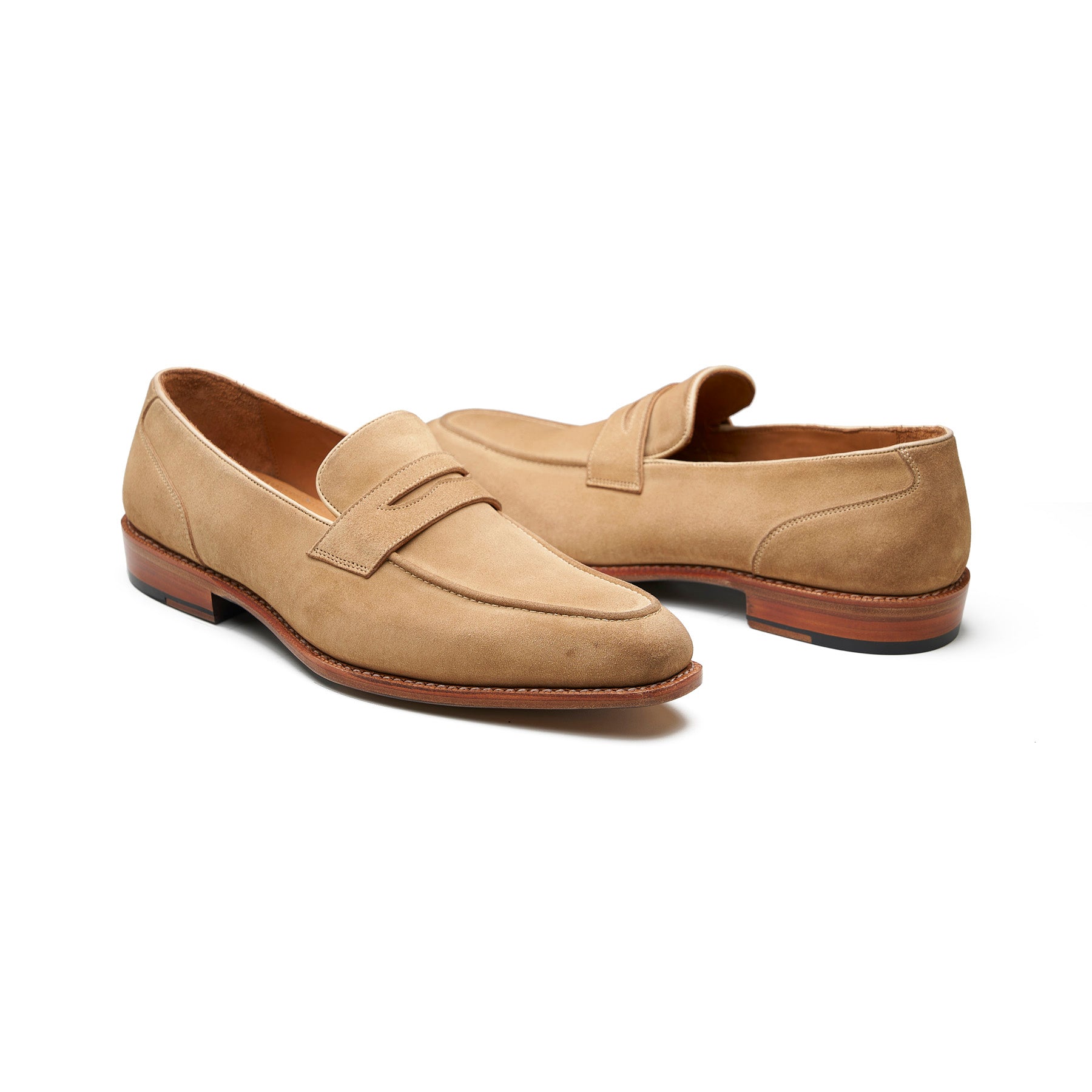 Rocco, Penny Loafer - Castorino Suede Cashew | Summer Classics