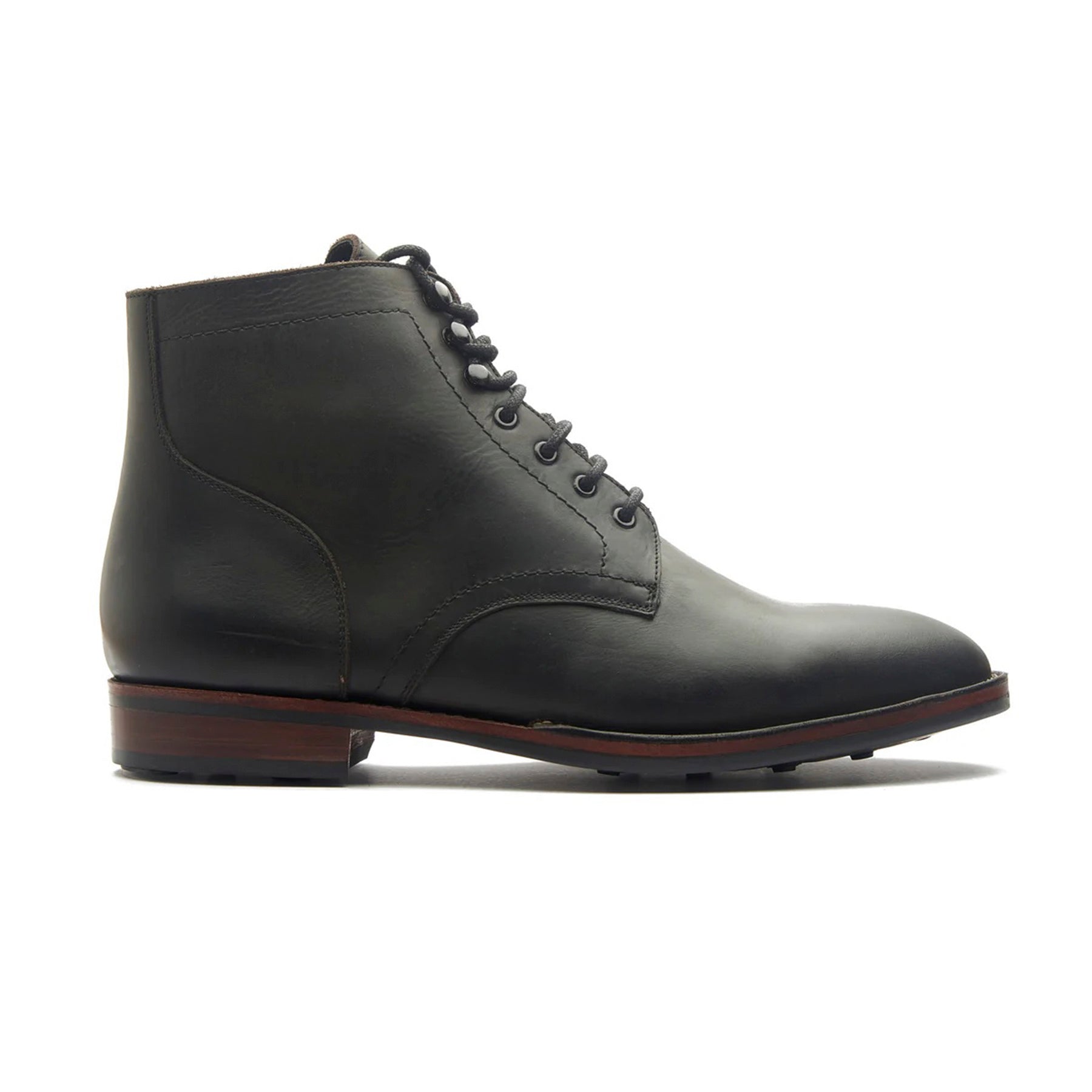 Rudiger, Service Boot - Black Waxy Pullup | Stitchdown Construction