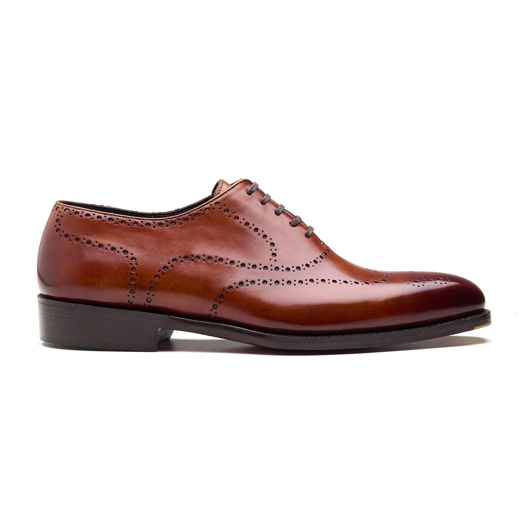 CONSTELLO, TRUE SEAMLESS | FAUX WINGTIP BROGUE, HAND WELTED - Bourbon Calf