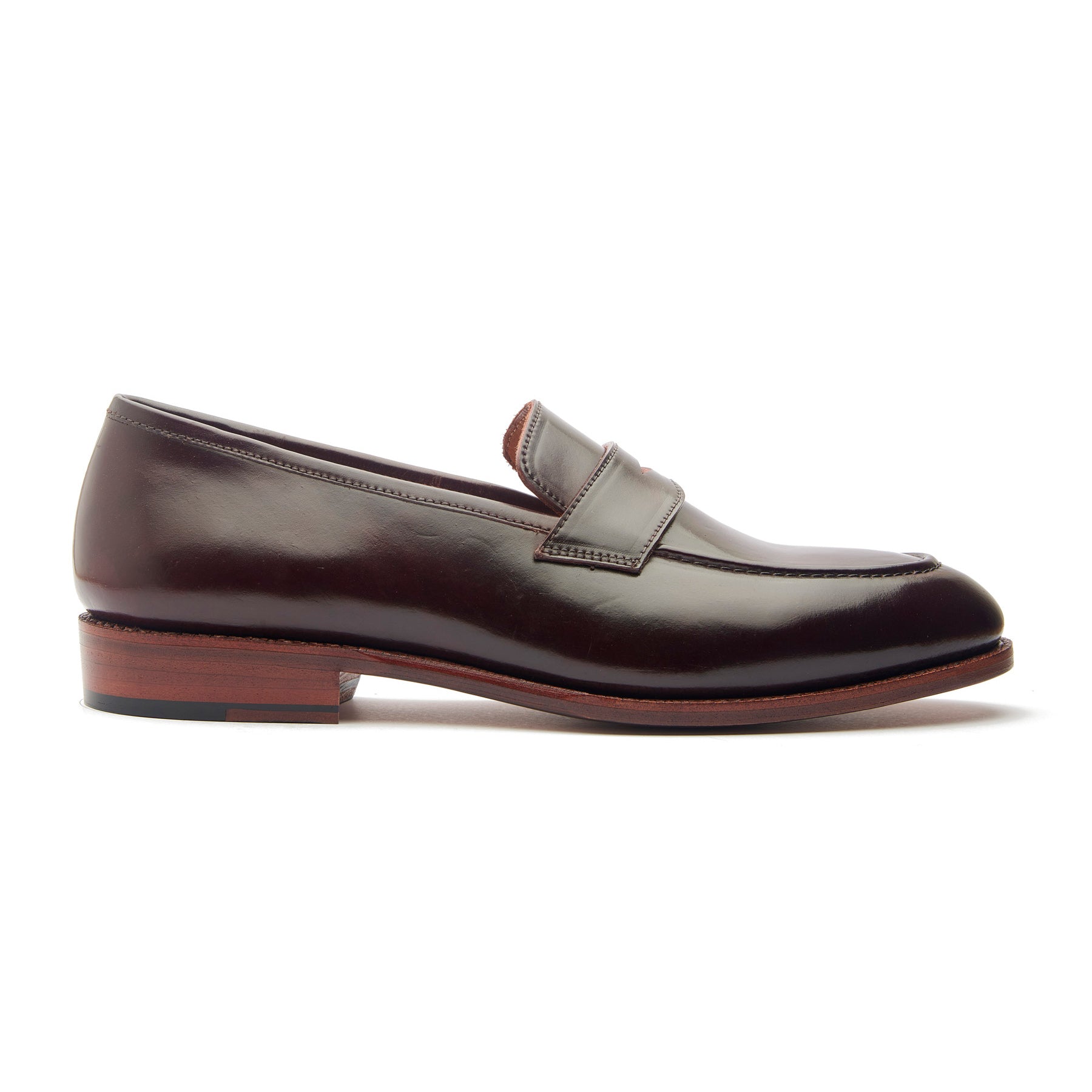 Aurus, Penny Loafer - Shell Cordovan Color#8 | Hand Welted Cordovan Series