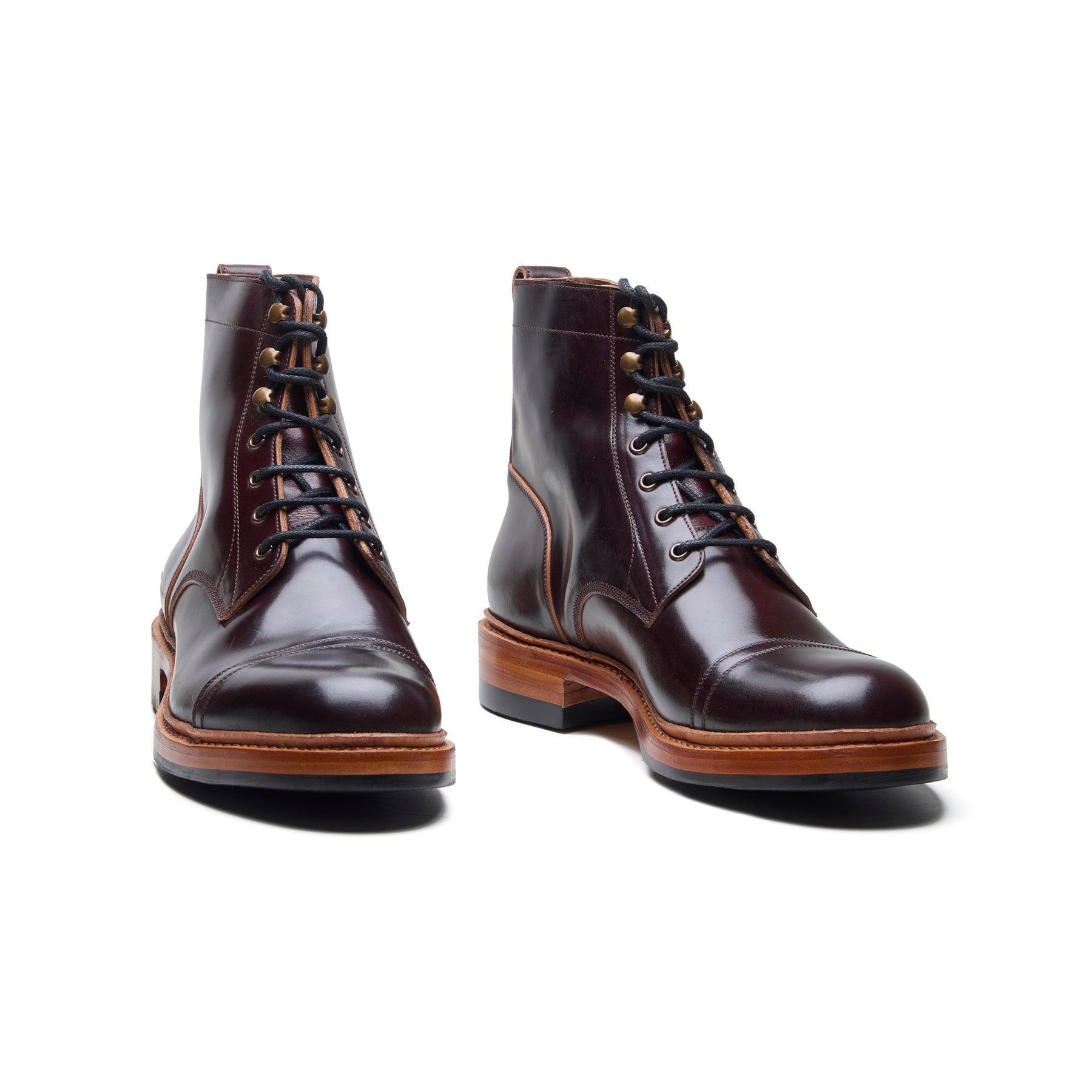 Cavazos, Combat Boot - Shell Cordovan Color #8 | BLKBRD4.0