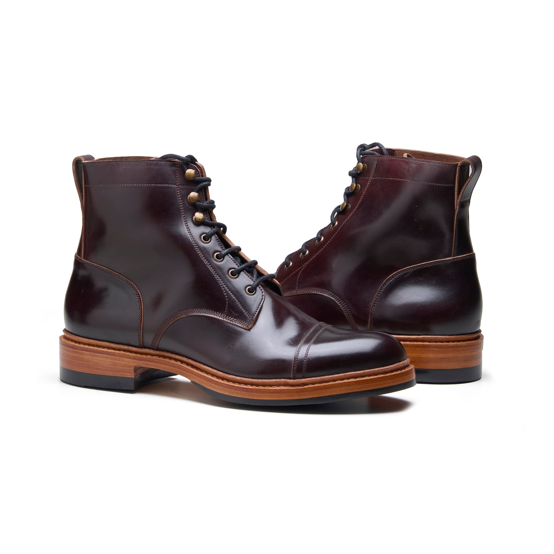 Cavazos, Combat Boot - Shell Cordovan Color #8 | BLKBRD4.0